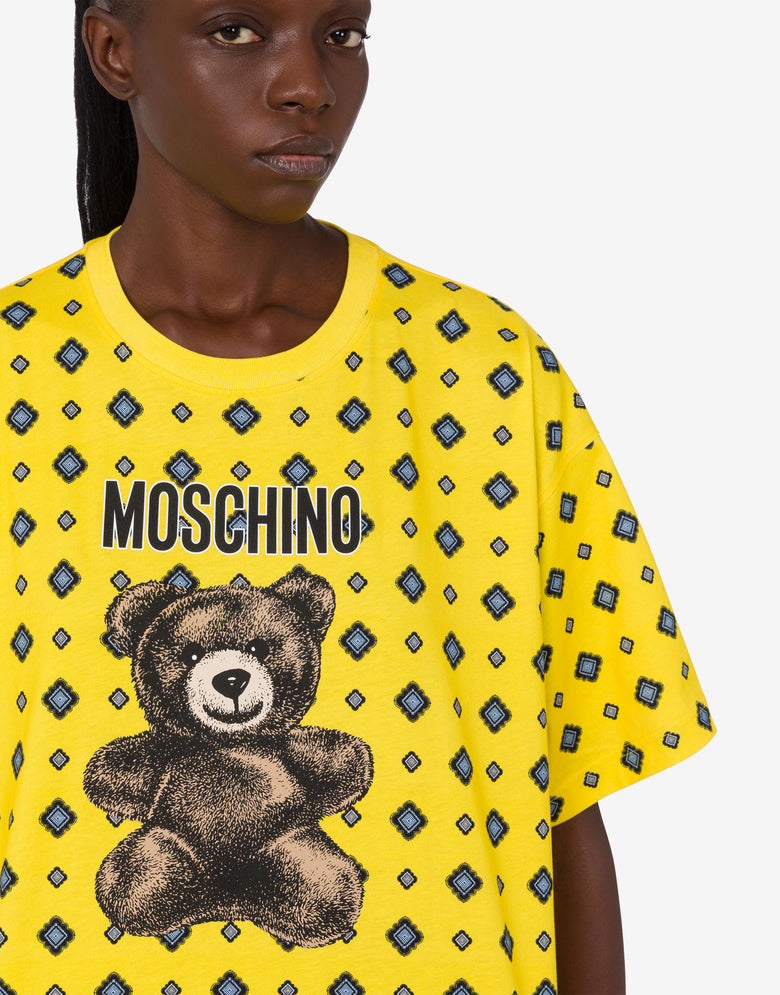 Moschino 泰迪熊有机棉针织 T 恤 黄色 Moschino 4
