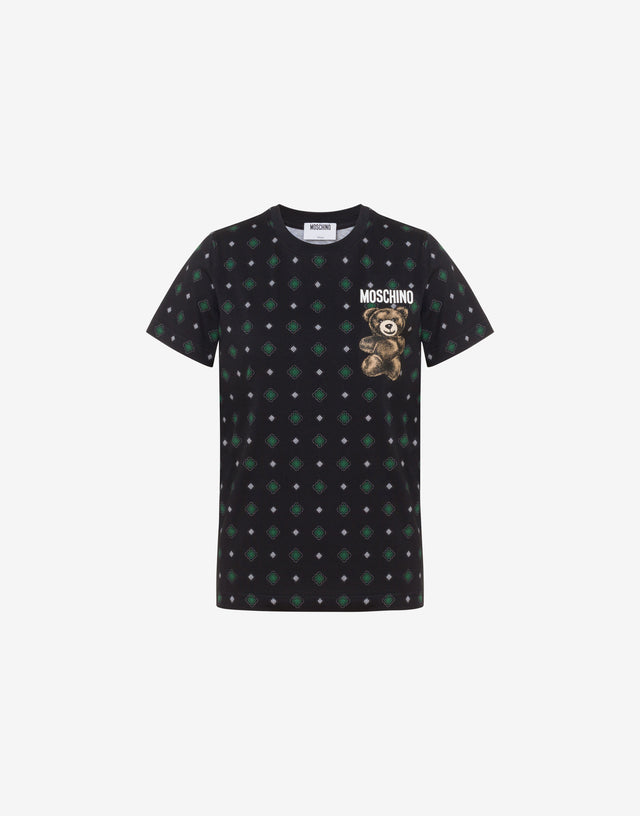 Moschino 泰迪熊有机棉针织 T 恤 黑色 Moschino 0
