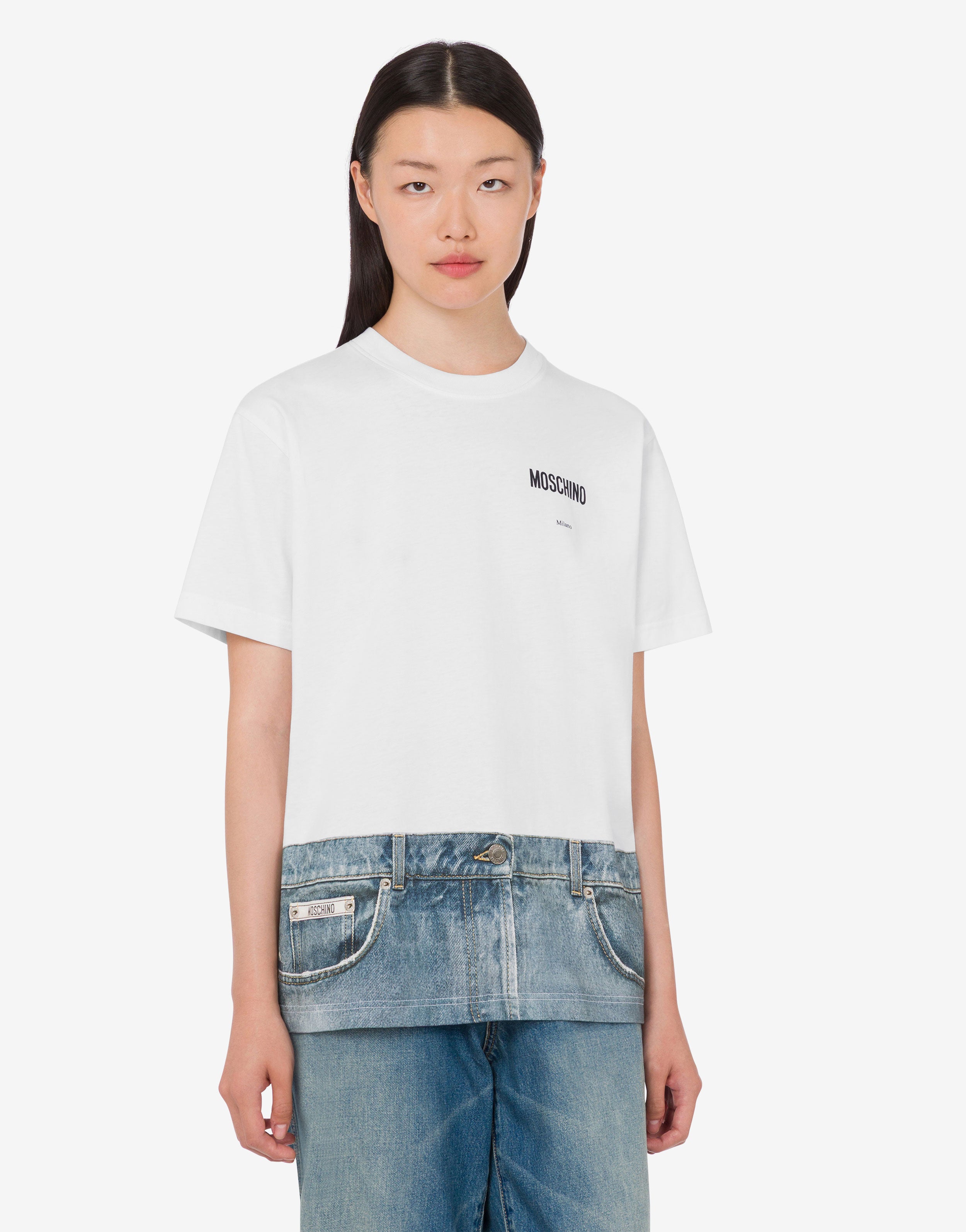 Camiseta estampada de punto de algodón orgánico