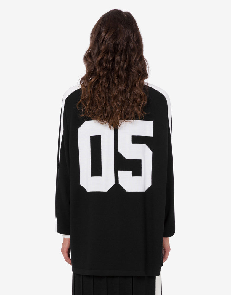 Smiley® 超细美利奴羊毛衫 黑色 Moschino 1