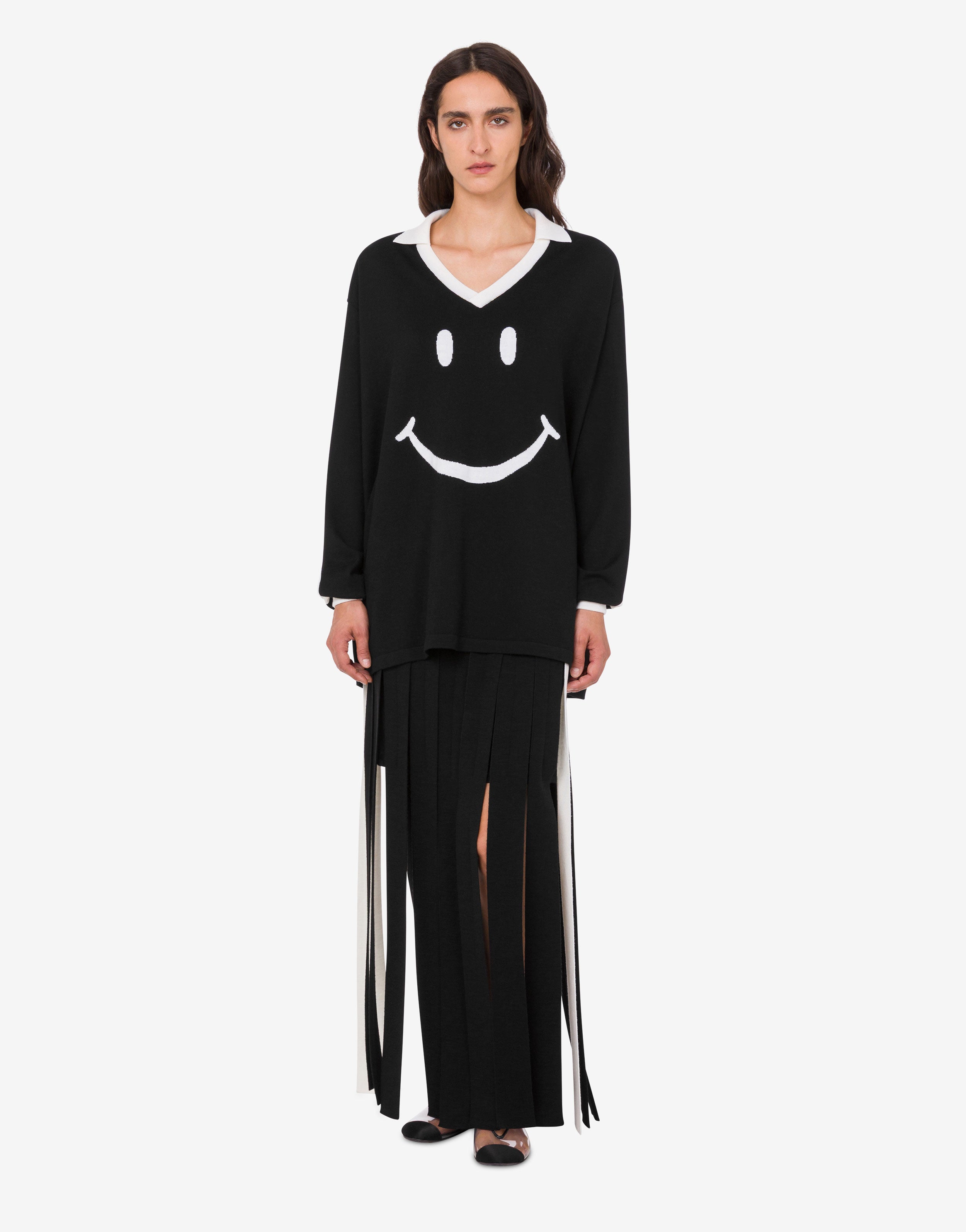 Smiley® extra-fine merino wool sweater | Moschino