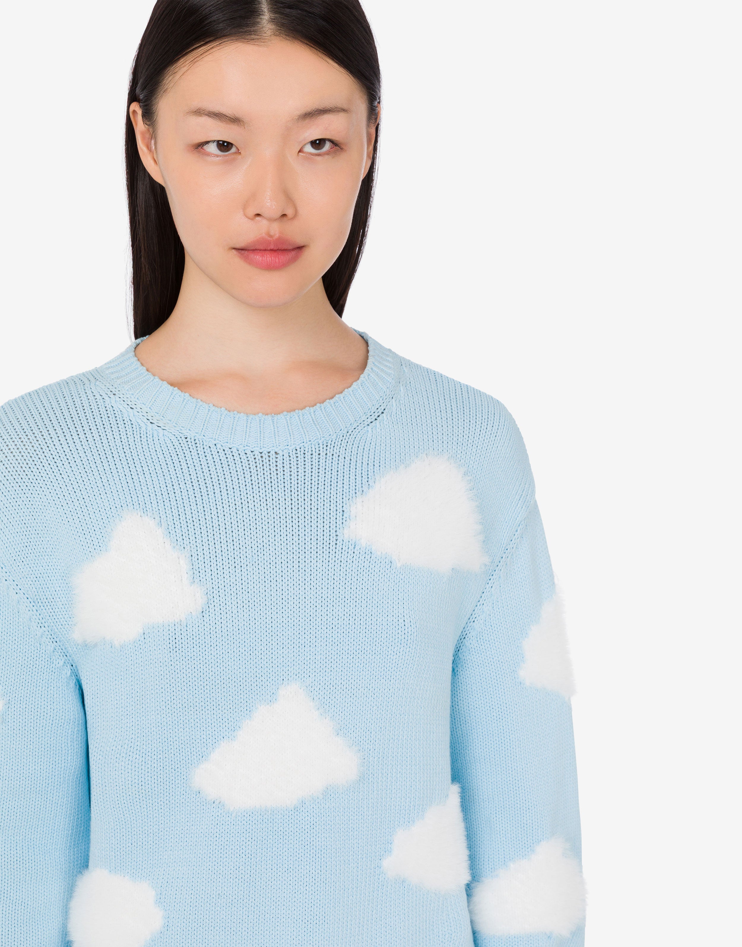 Archive Clouds organic cotton blend pullover | Moschino