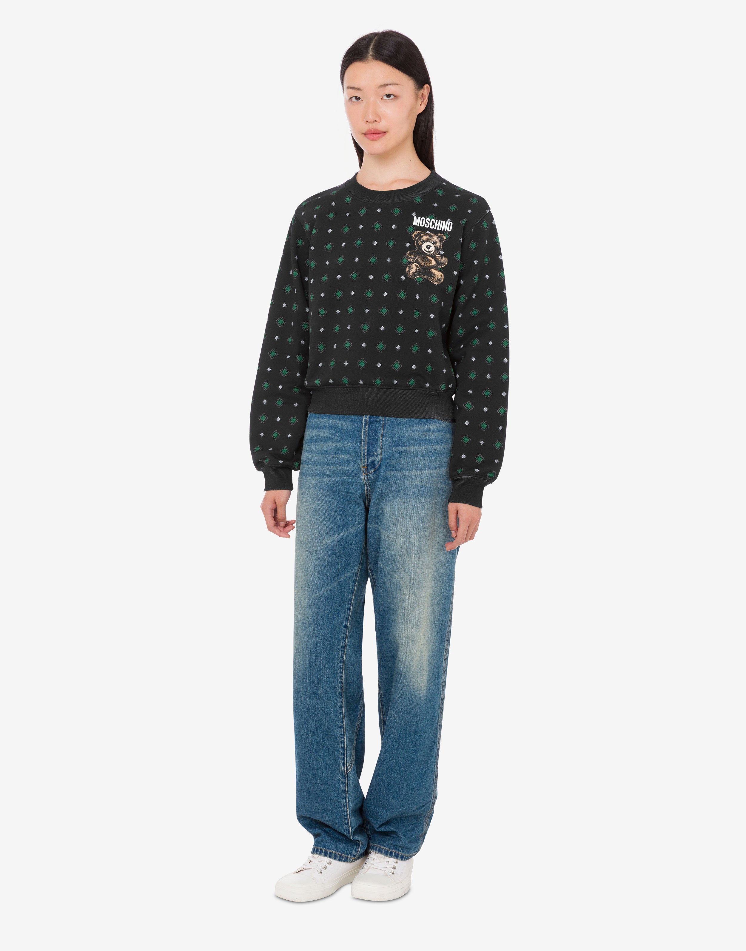 Moschino Teddy Bear Organic Cotton Sweatshirt | Moschino