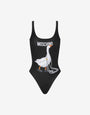 Goose lycra one-piece swimsuit