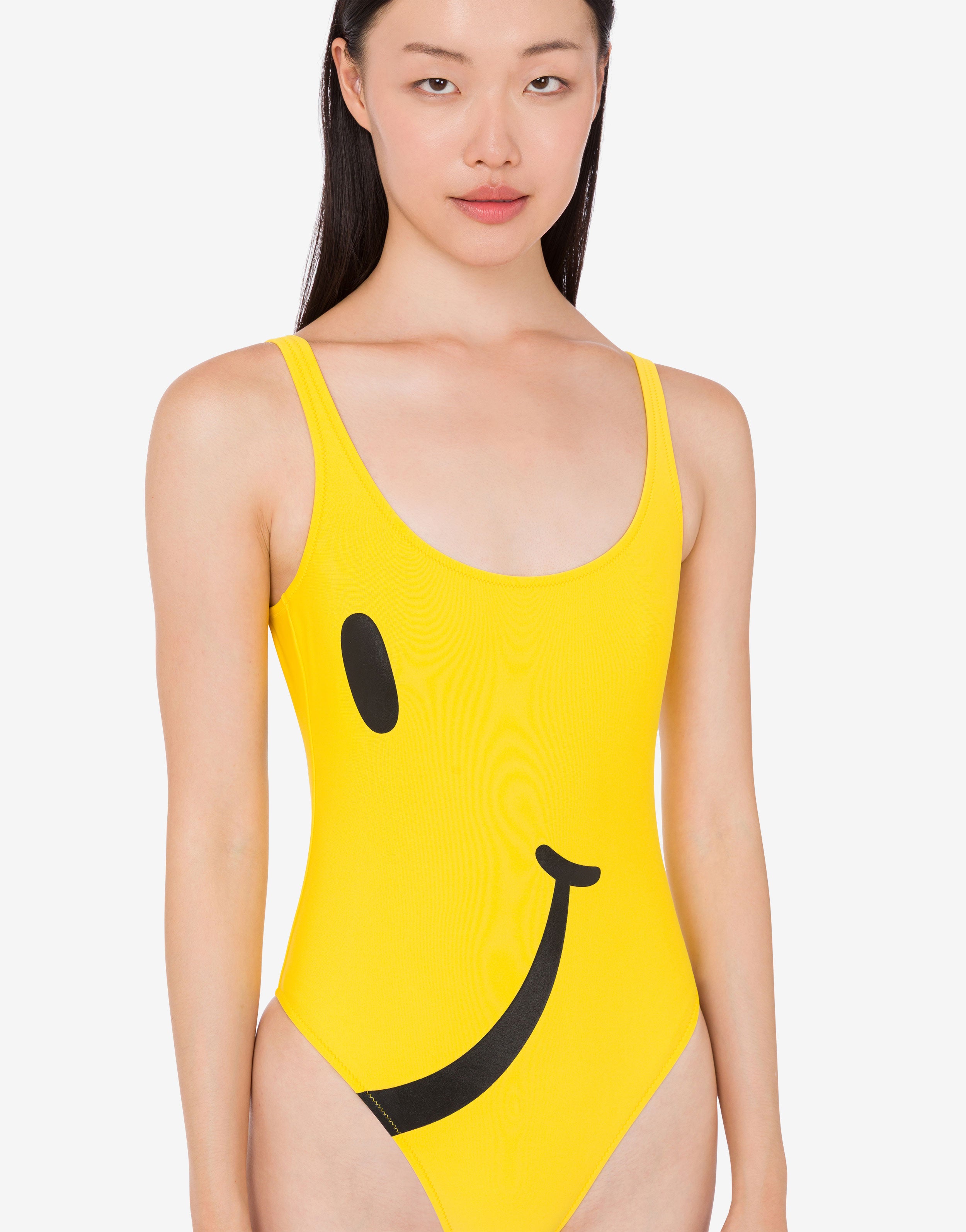 Smiley® lycra one-piece swimsuit | Moschino