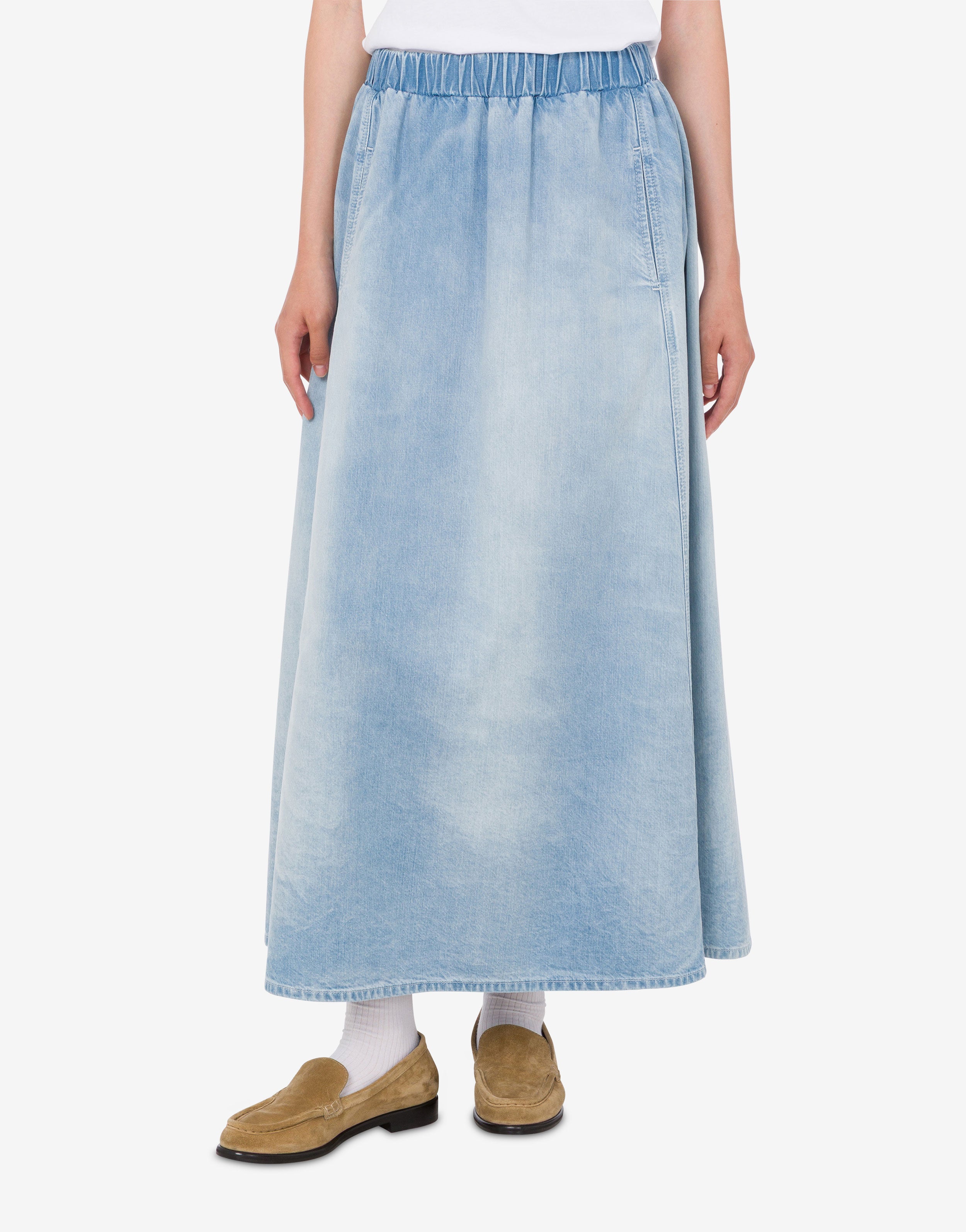 Lightweight cotton denim skirt Moschino Jeans | Moschino