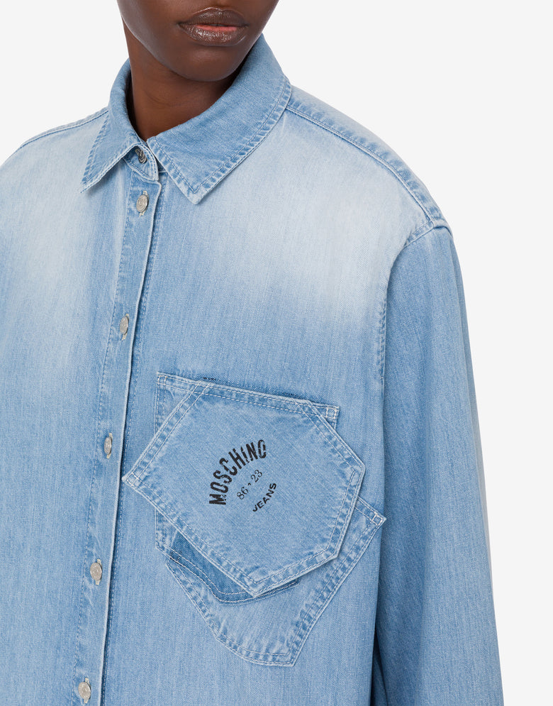 Lightweight denim shirt Light denim Moschino Jeans 3