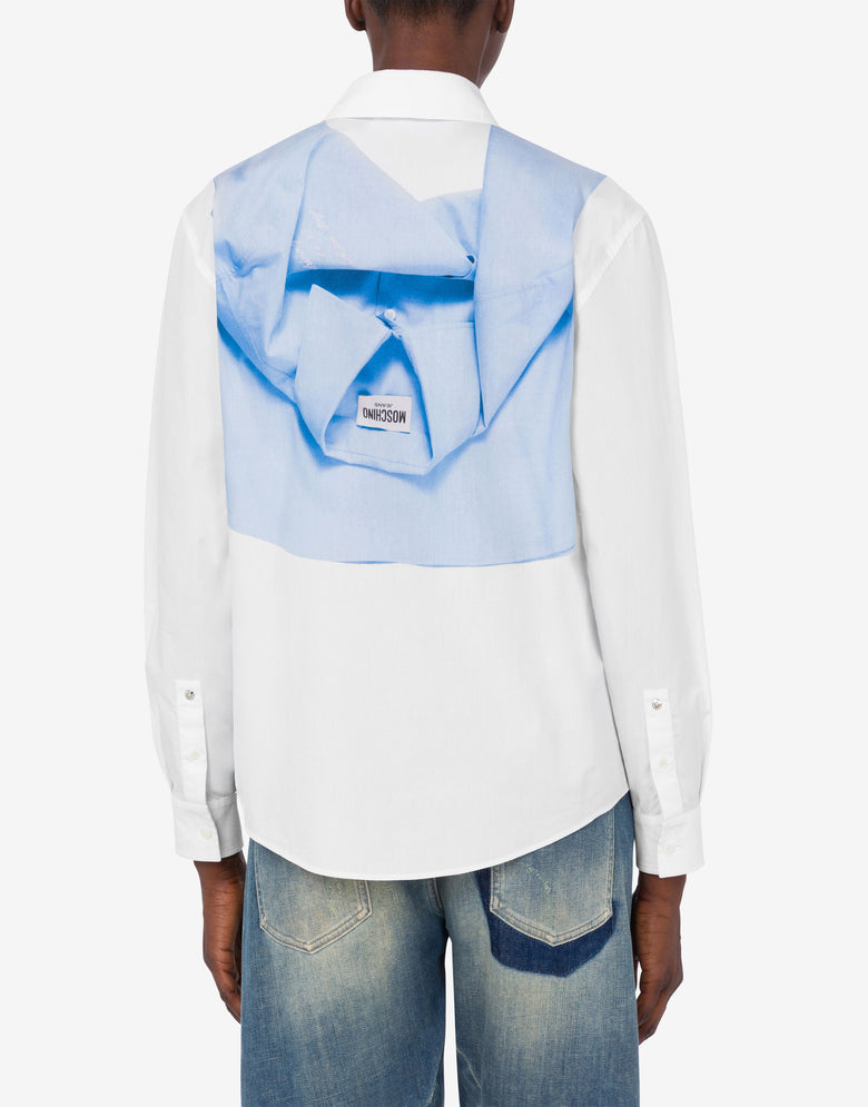 印花棉府绸衬衫 白色 Moschino Jeans 2