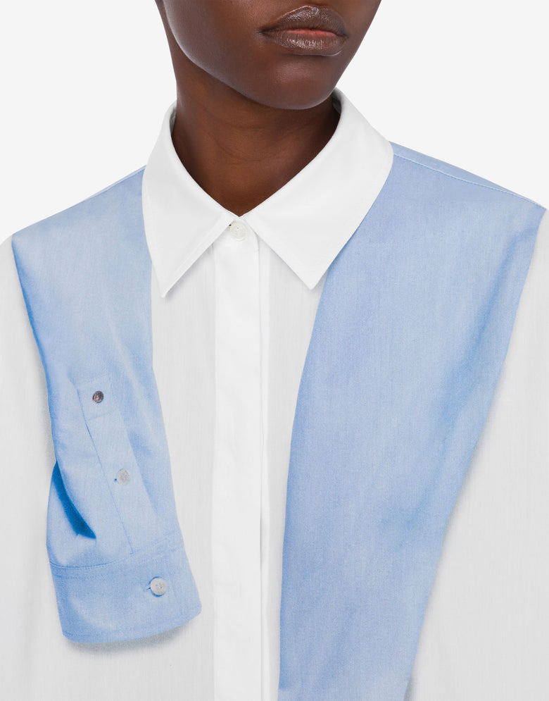 印花棉府绸衬衫 白色 Moschino Jeans 3