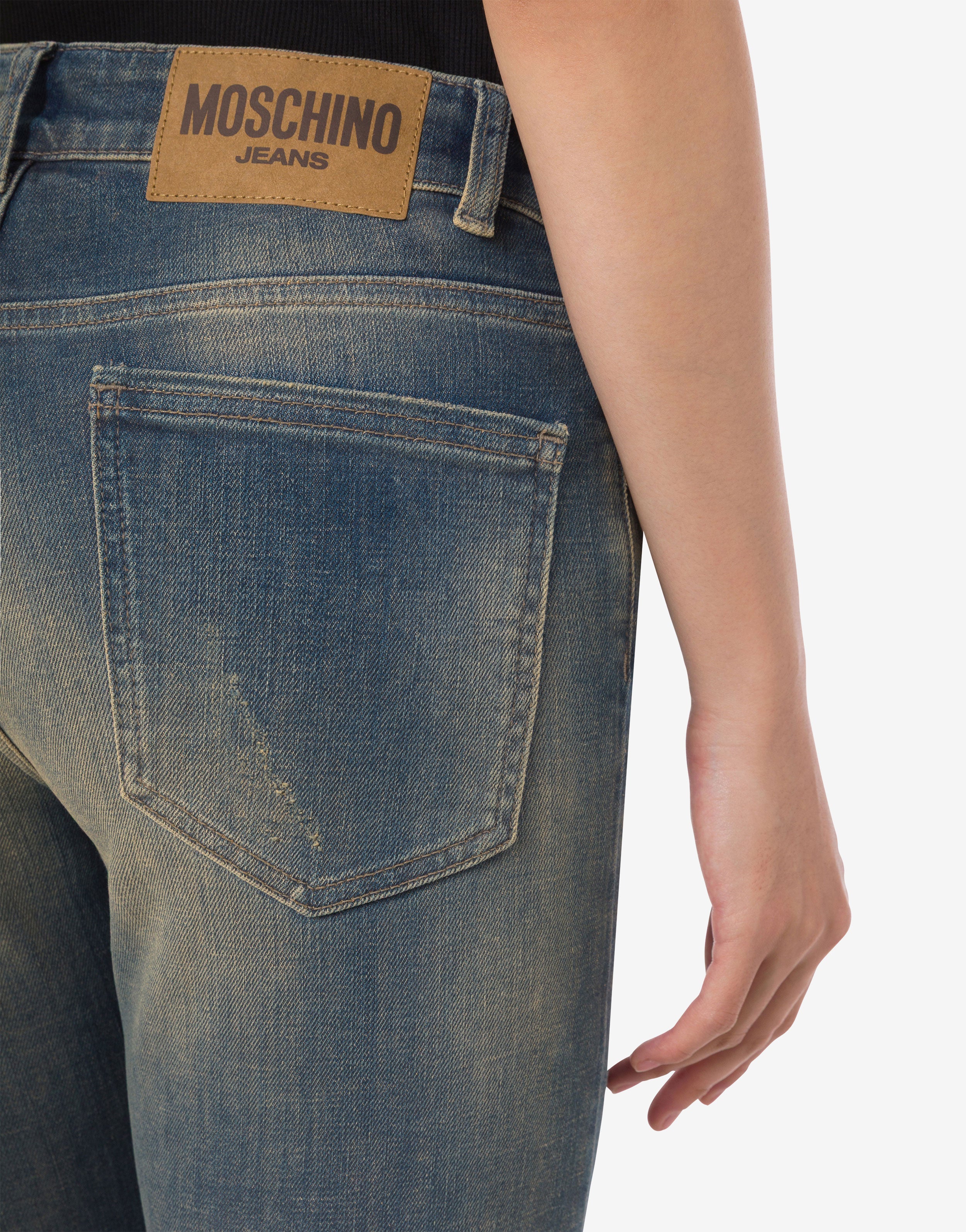 MOSCHINO JEANS デニム×ジルコン　ビスチェ Denim pants Moschino Jeans | Moschino