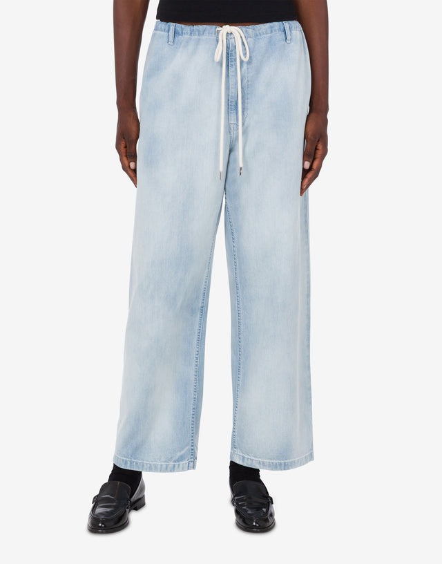 Pantalón vaquero de algodón ligero Denim claro Moschino Jeans 1