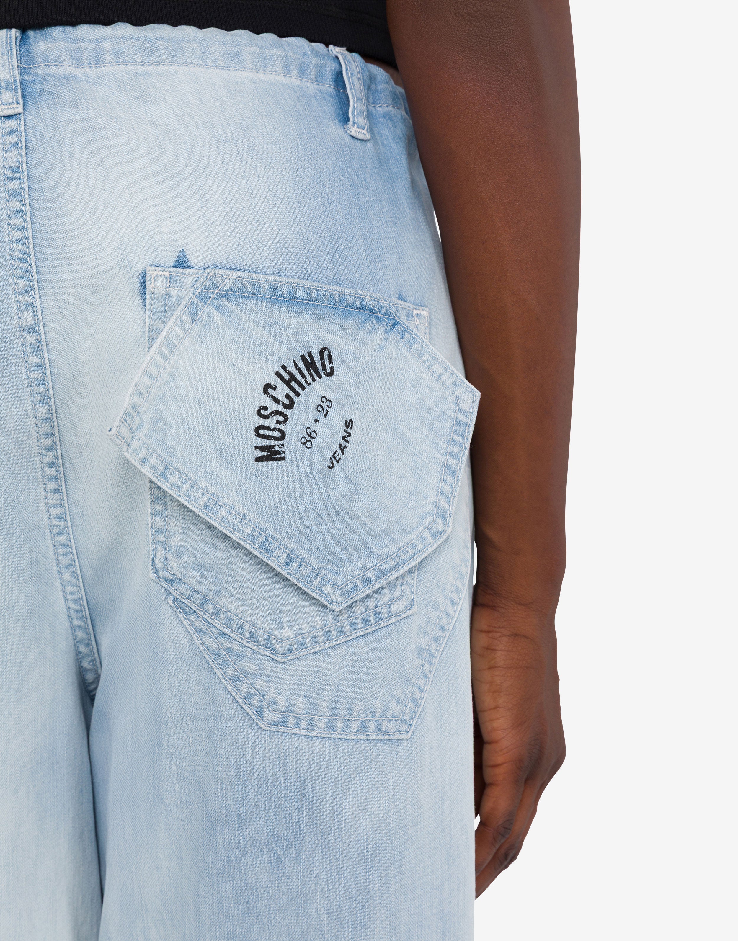 Lightweight cotton denim pants Moschino Jeans | Moschino