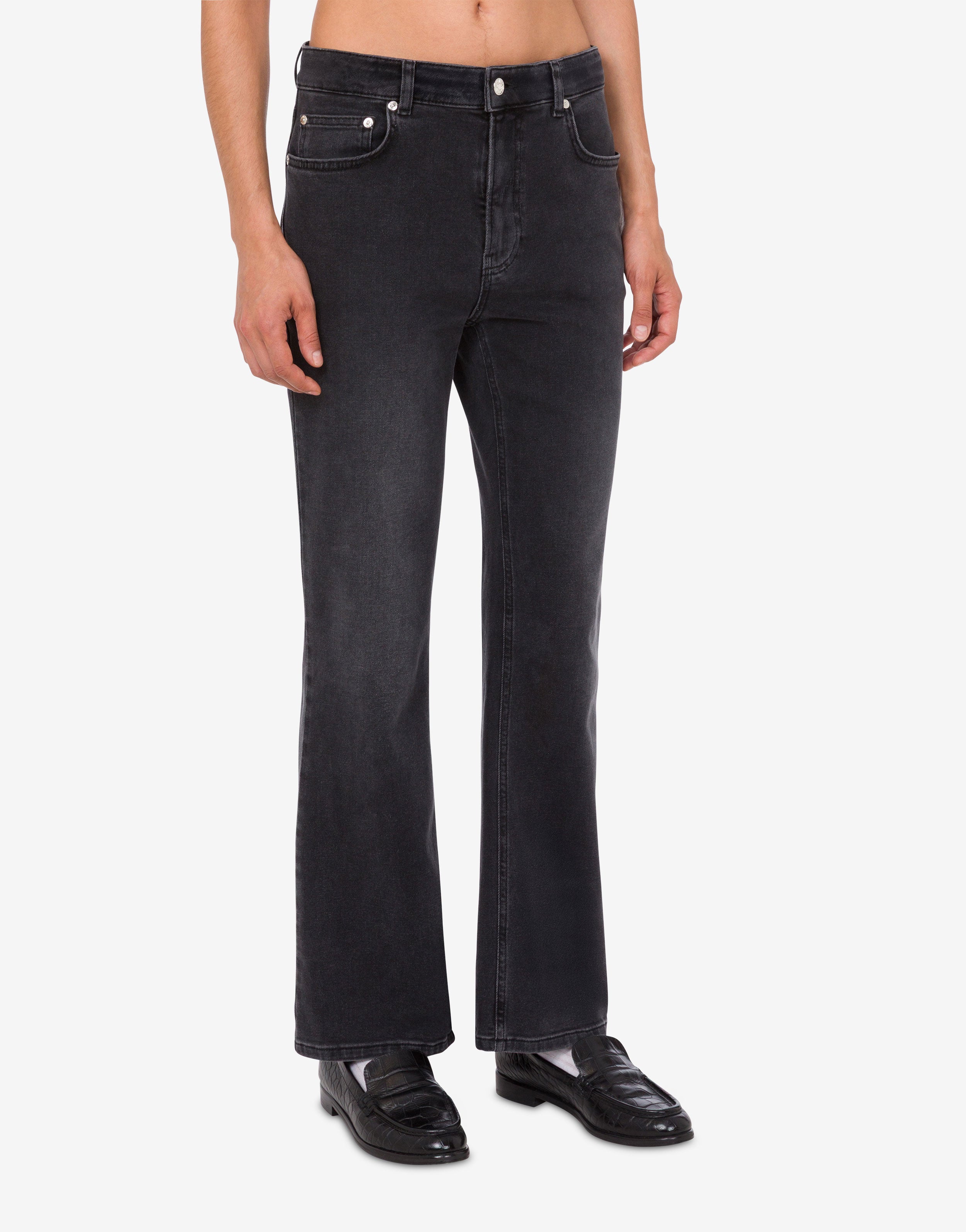 パンツ Jentlouis Layer Denim Pants Black M Stretch cotton denim pants Moschino Jeans | Moschino