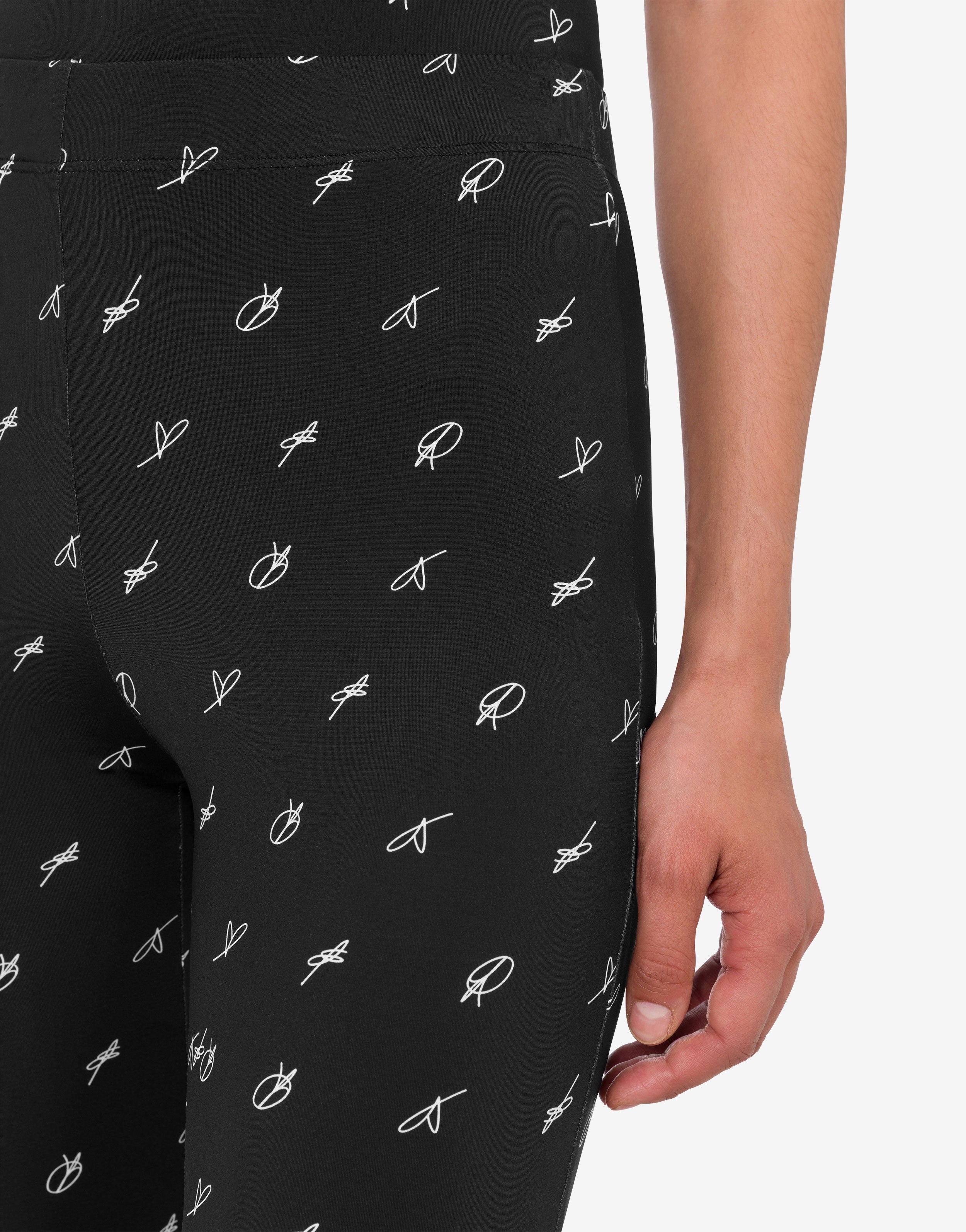Printed technical jersey leggings Moschino Jeans | Moschino