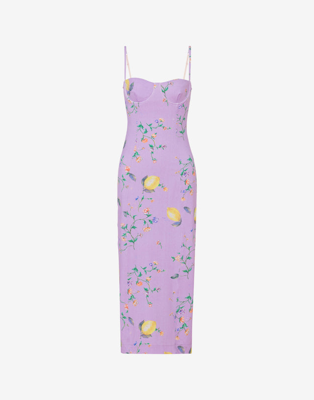 印花功能性针织连衣裙 Light purple Moschino Jeans 0