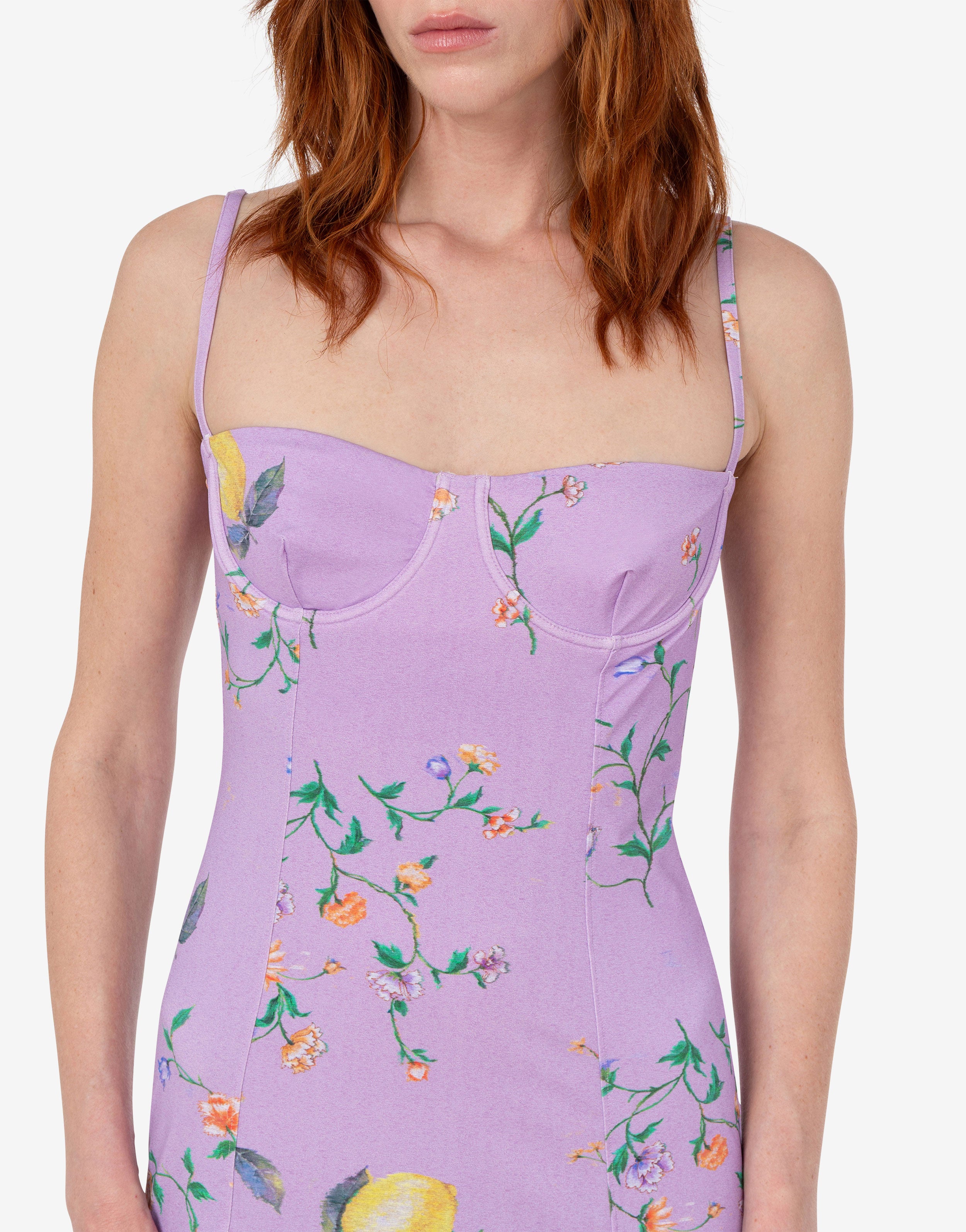 Printed technical jersey dress Moschino Jeans | Moschino