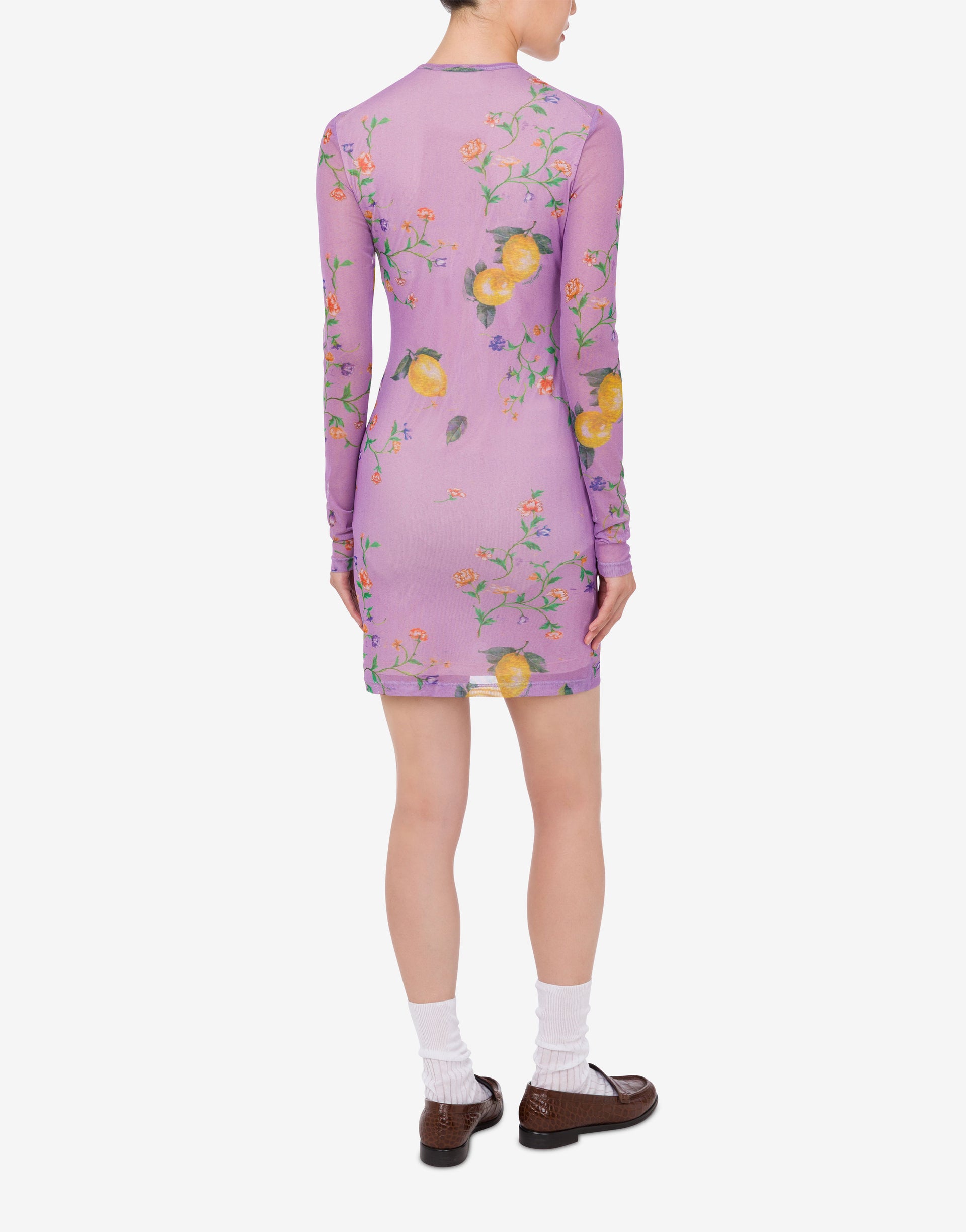 Printed mesh dress Moschino Jeans