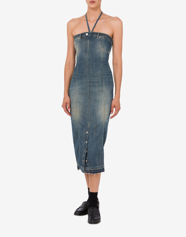 Vestido de denim  Denim oscuro Moschino Jeans 1