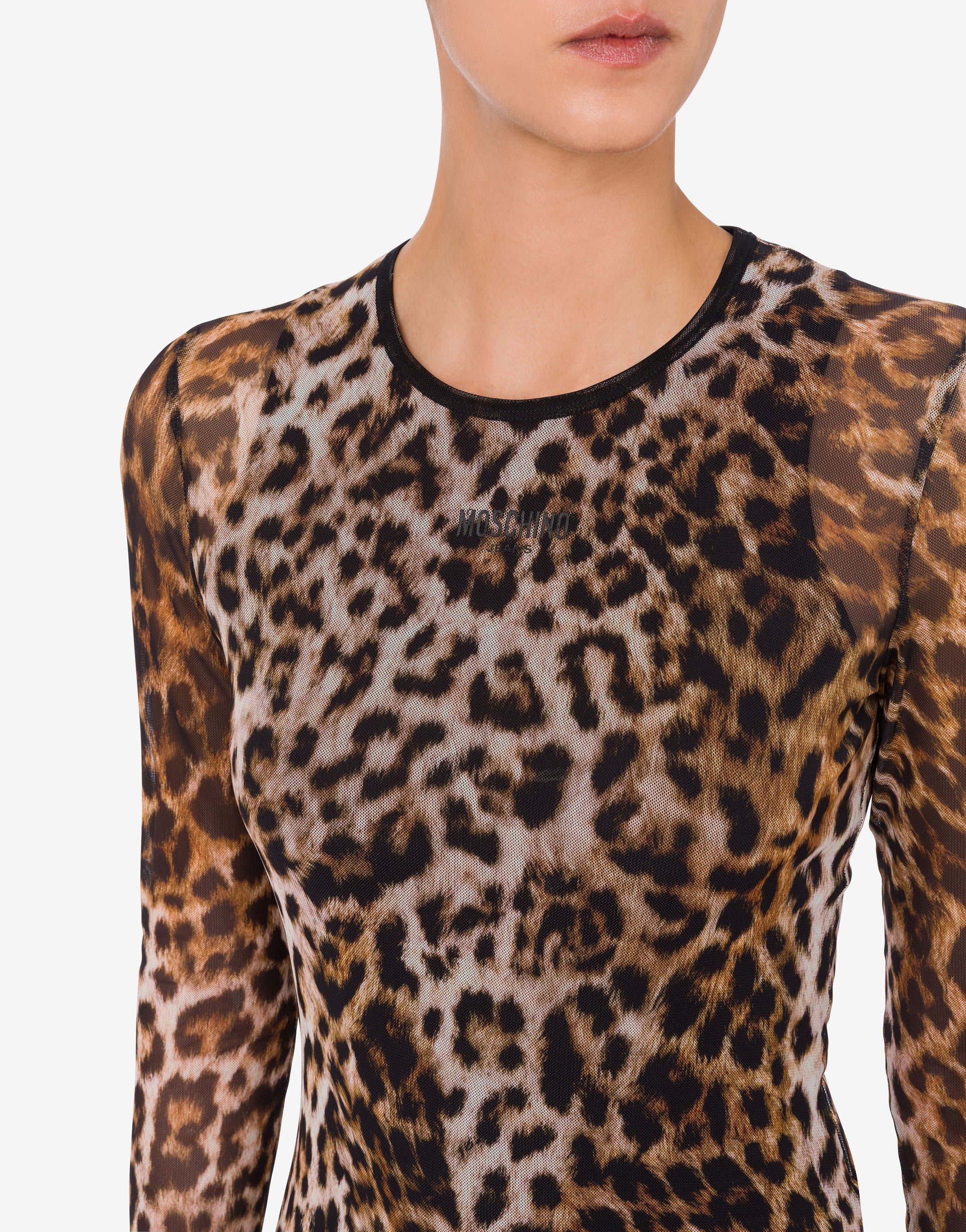 moschino mesh dress Printed mesh dress Moschino Jeans