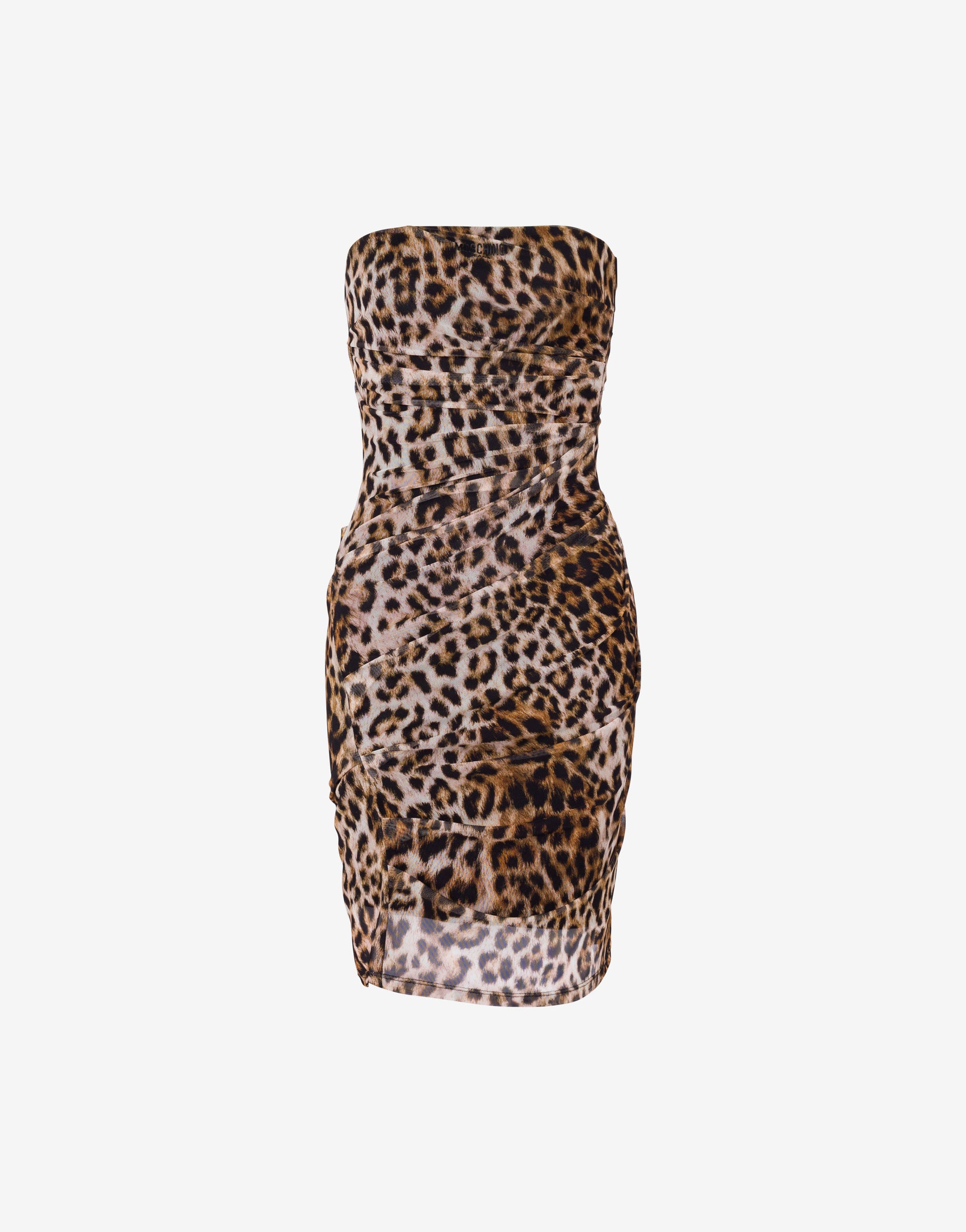 Moschino Jeans - Printed mesh dress - Brown - 46 Moschino Jeans - Printed mesh dress - Brown - 46