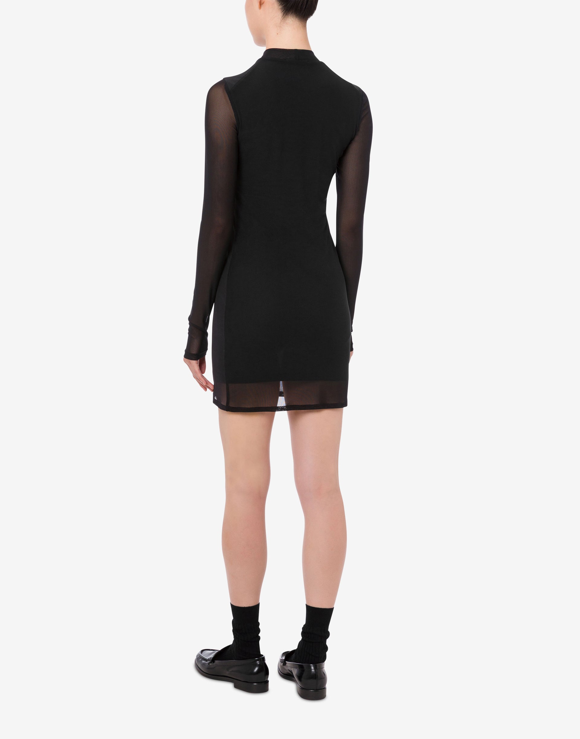 moschino mesh dress Floral Tulle Print Dress