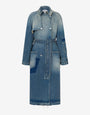 Denim trench coat
