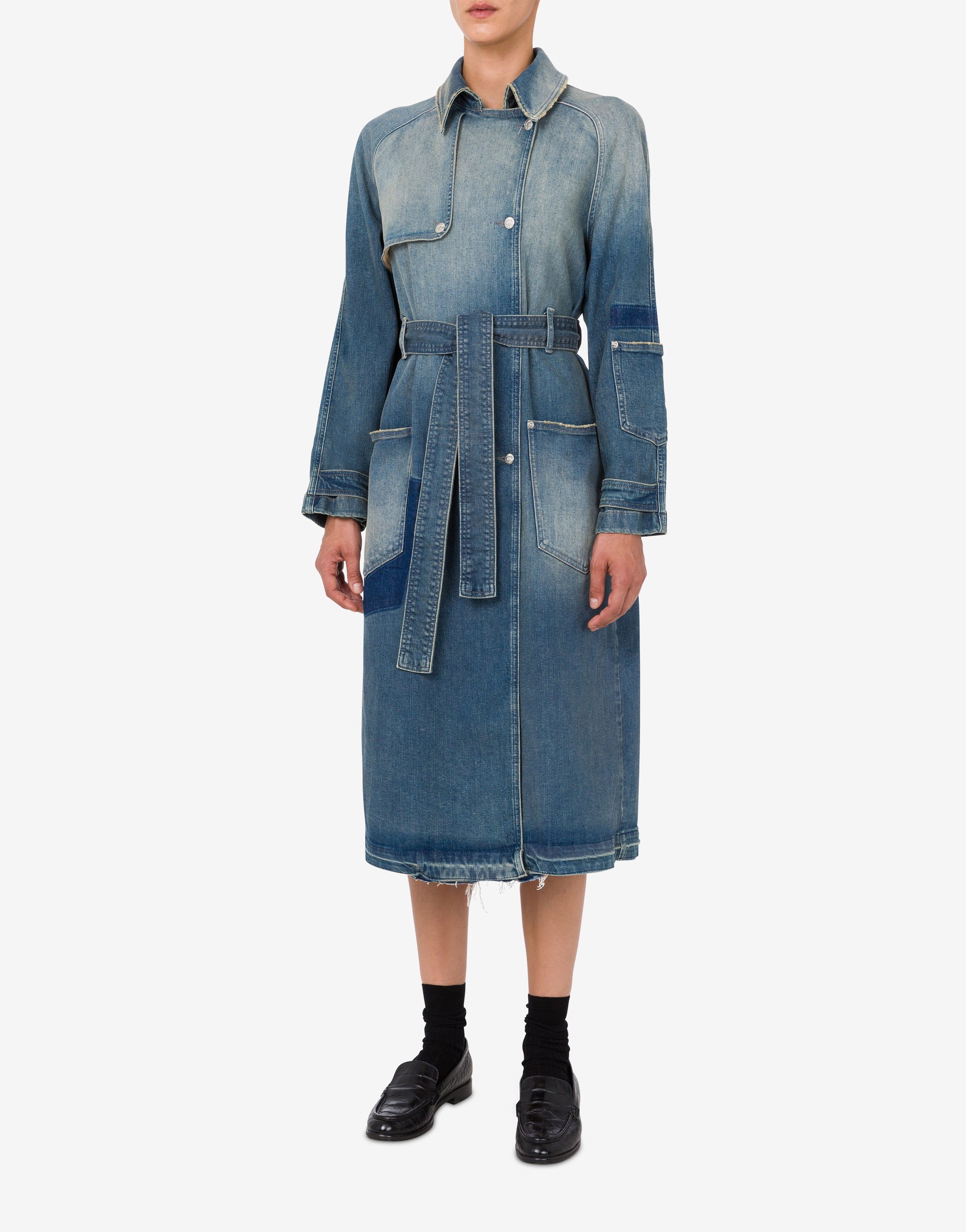 Love Moschino - Denim trench coat - Blue