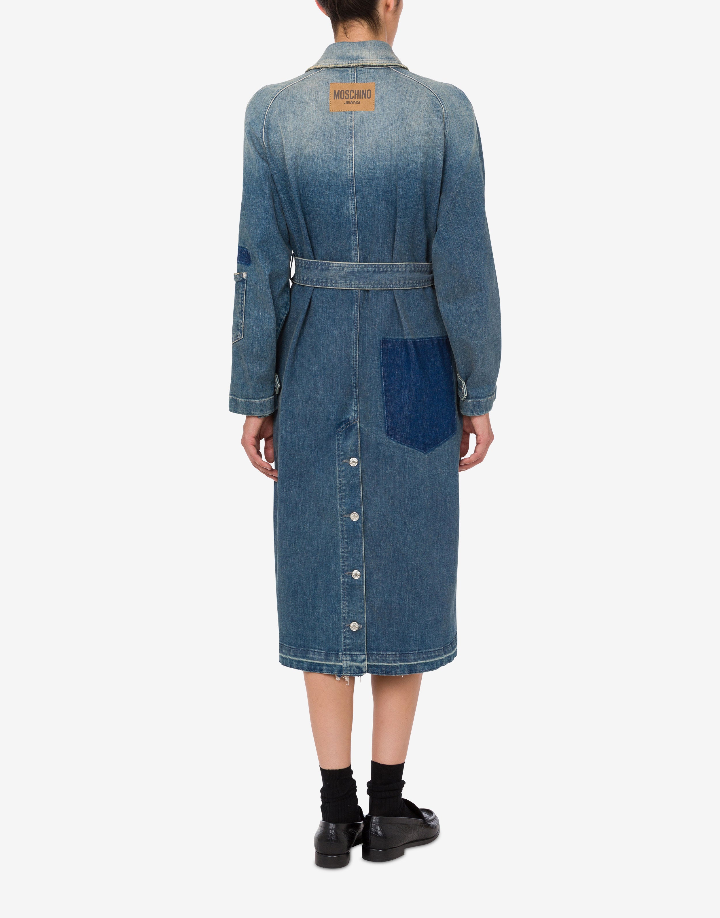 Denim trench coat Moschino Jeans | Moschino