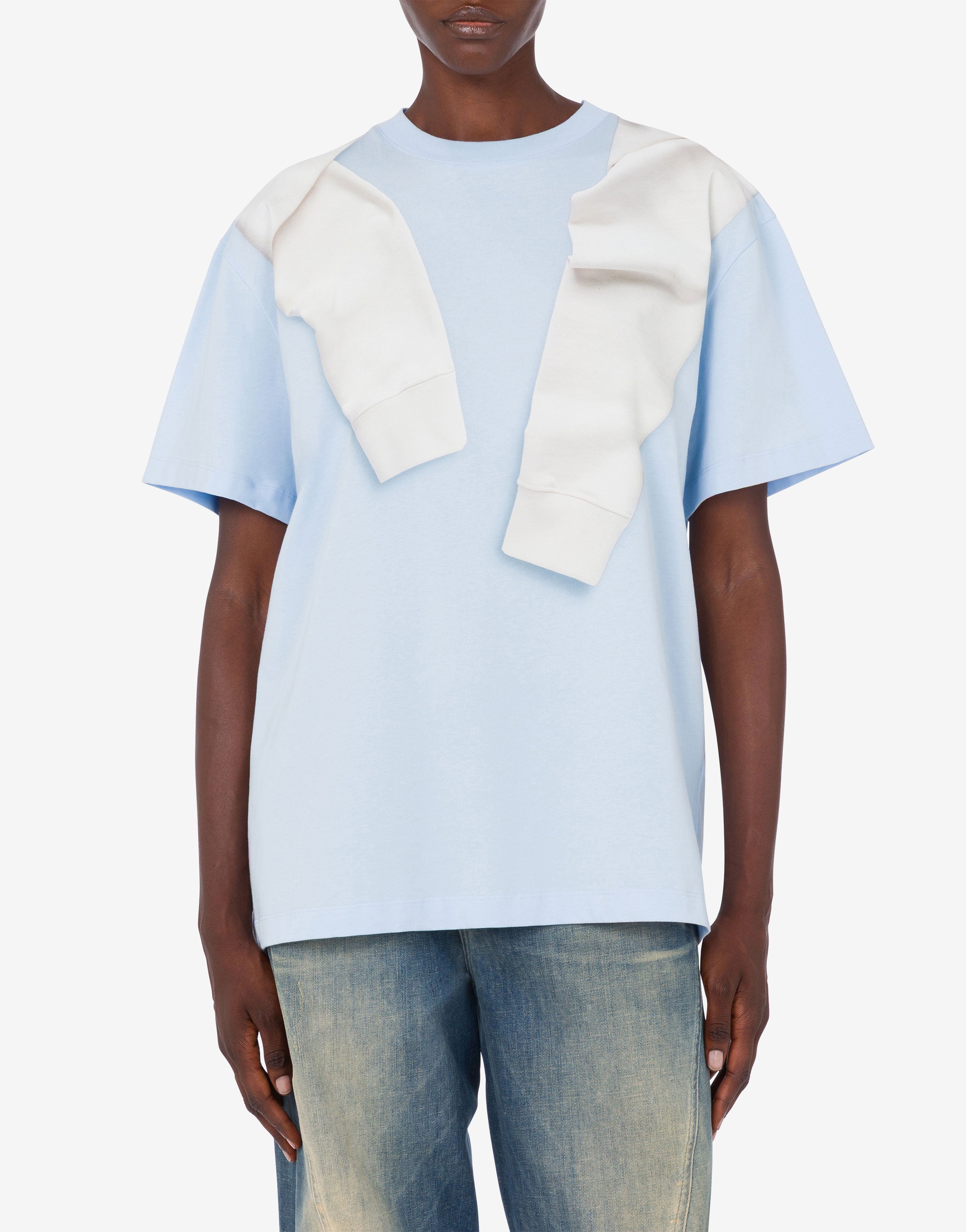 Printed cotton jersey T-shirt Moschino Jeans | Moschino