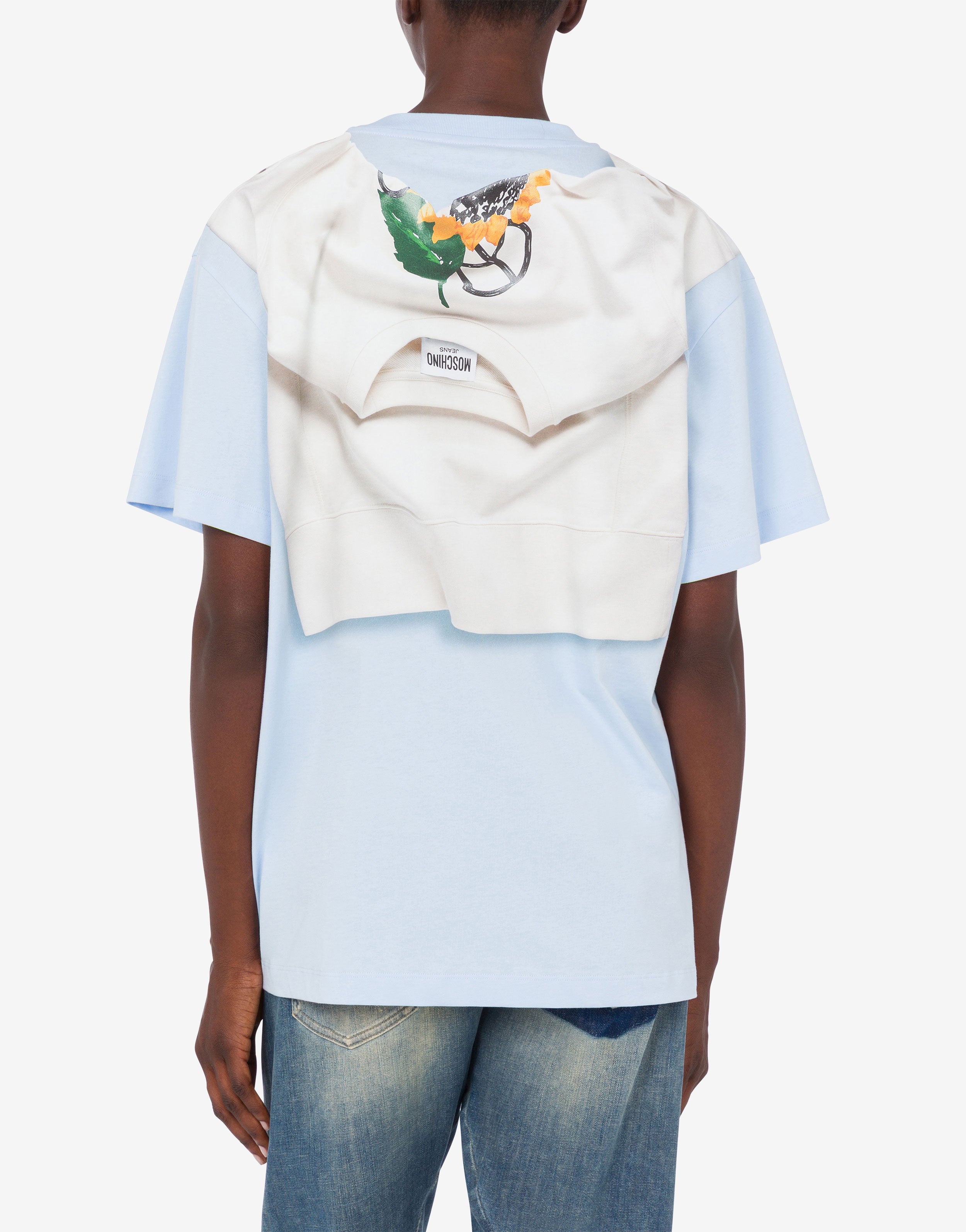 Printed cotton jersey T-shirt Moschino Jeans | Moschino