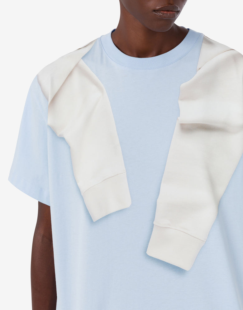 Printed cotton jersey T-shirt Azure Moschino Jeans 3