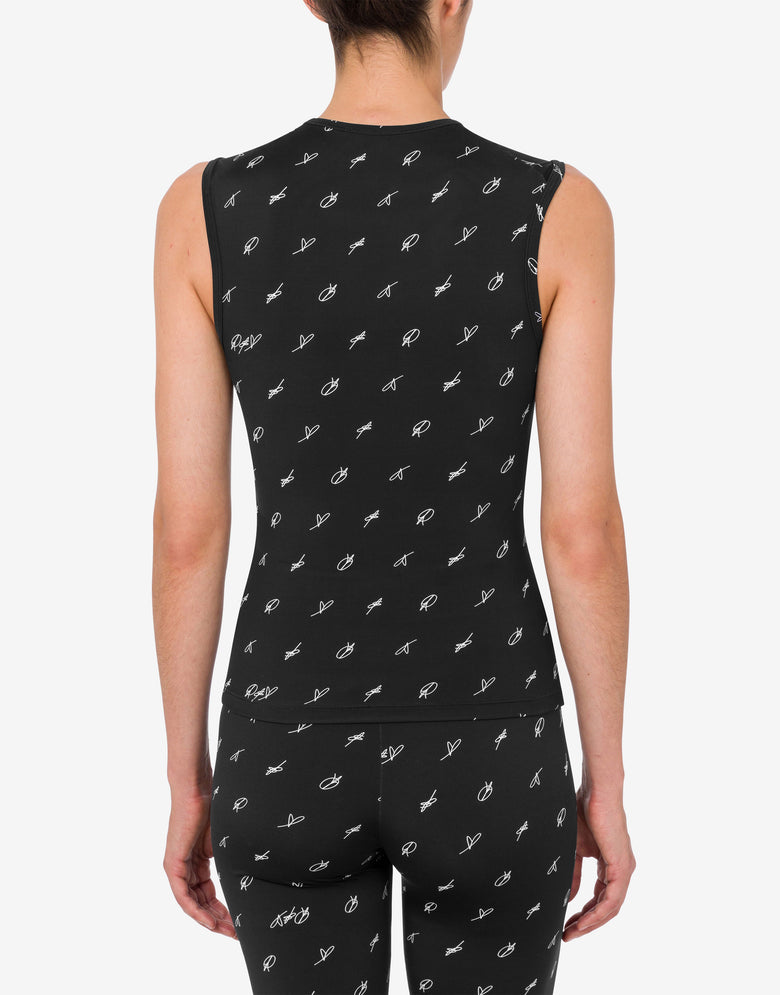 印花技术针织上衣 黑色 Moschino Jeans 2