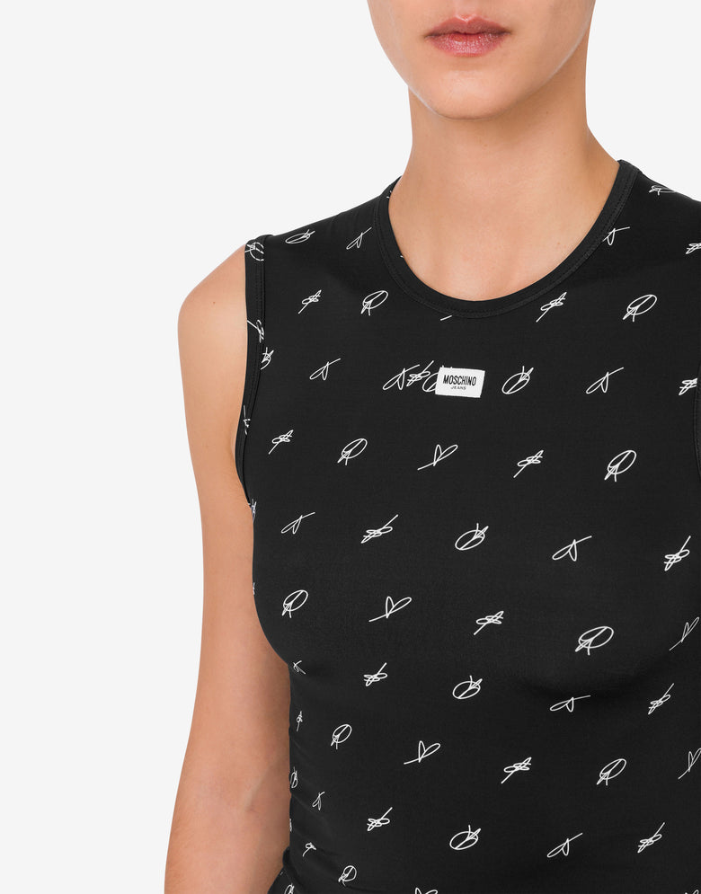 印花技术针织上衣 黑色 Moschino Jeans 3