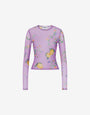 Printed mesh T-shirt