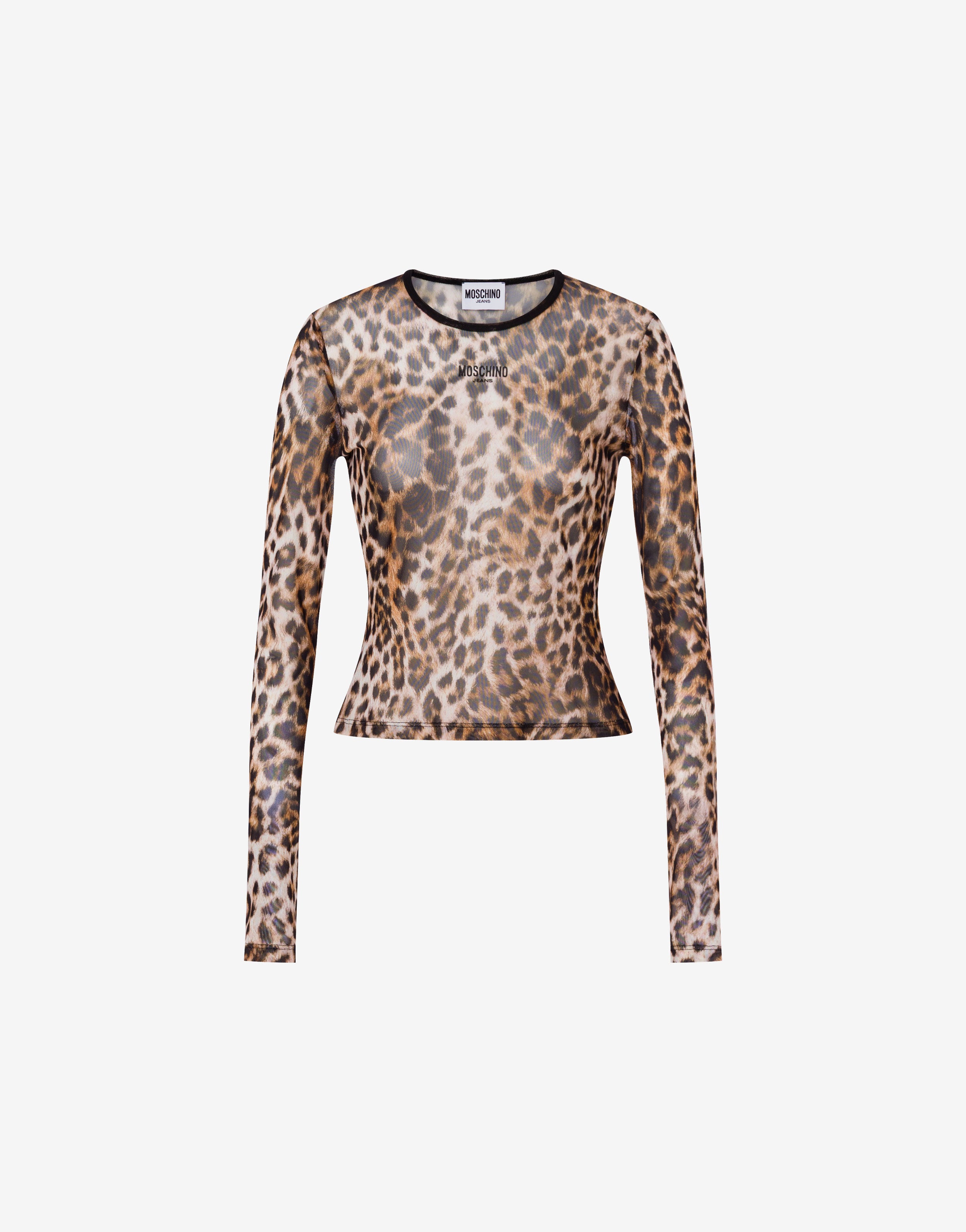 Printed mesh T-shirt Moschino Jeans | Moschino