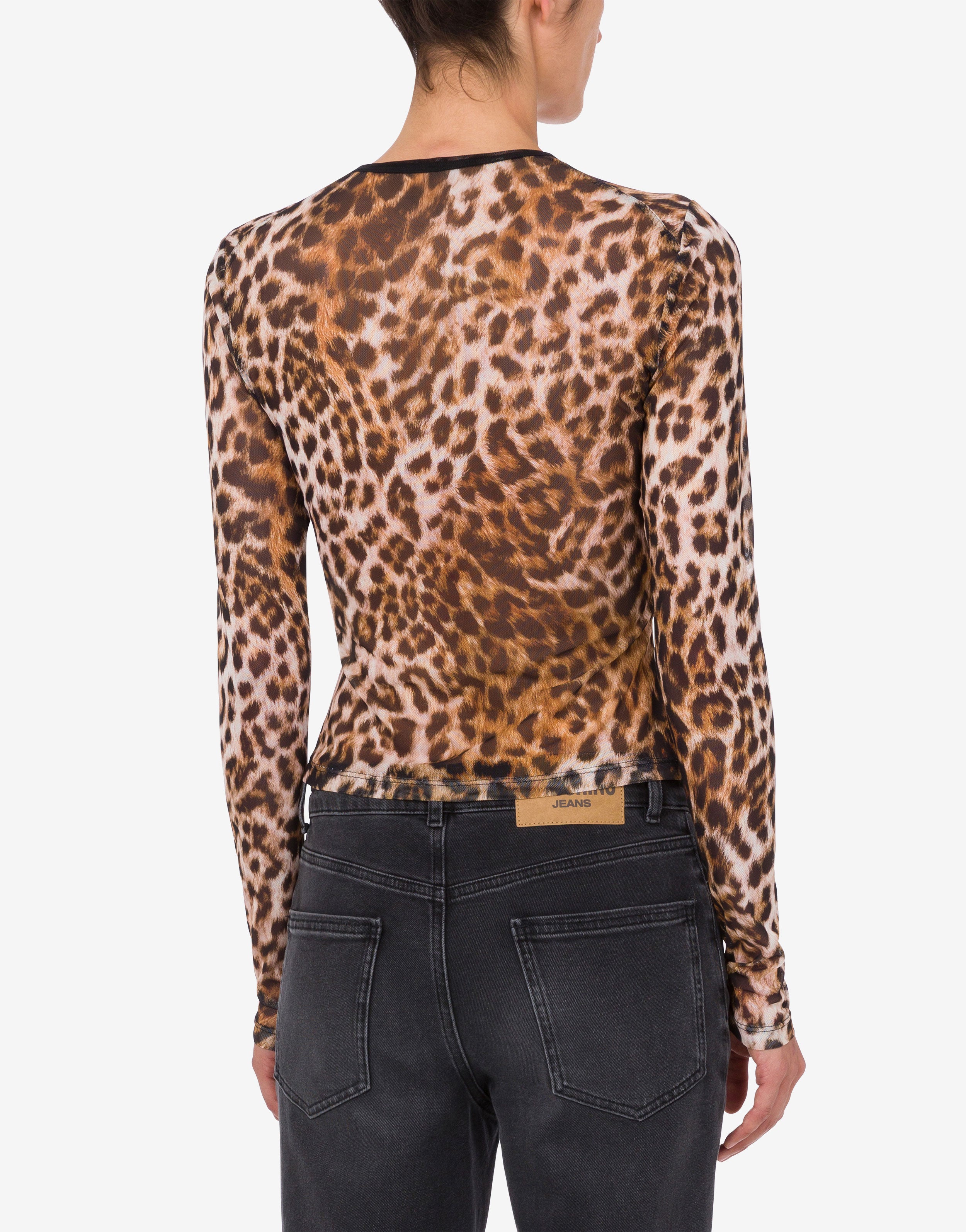Printed mesh T-shirt Moschino Jeans | Moschino