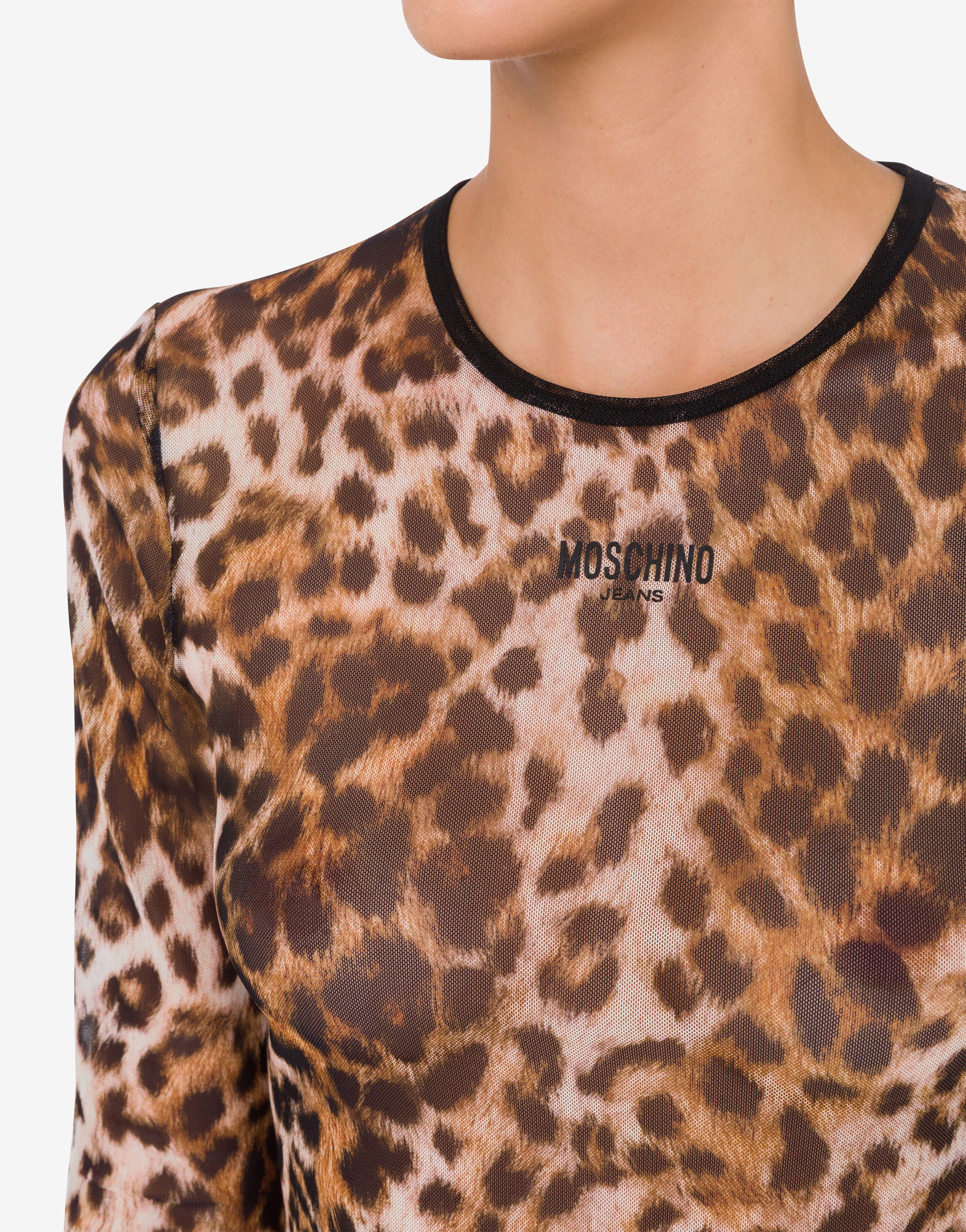 Printed mesh T-shirt Moschino Jeans | Moschino