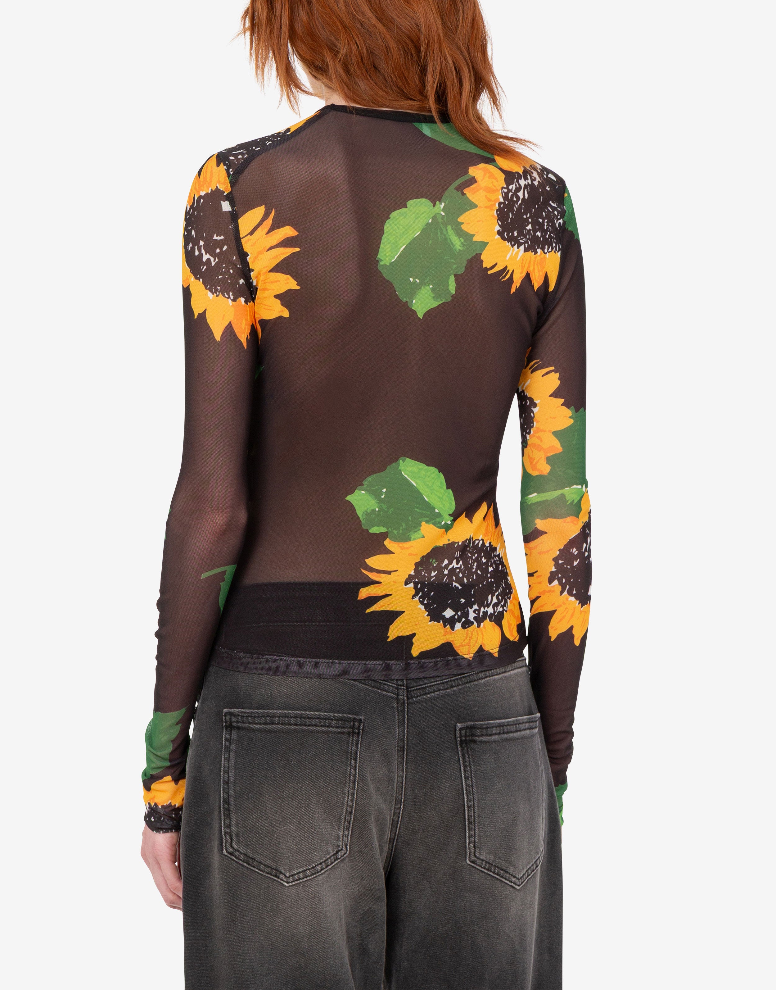 Printed mesh T-shirt Moschino Jeans | Moschino