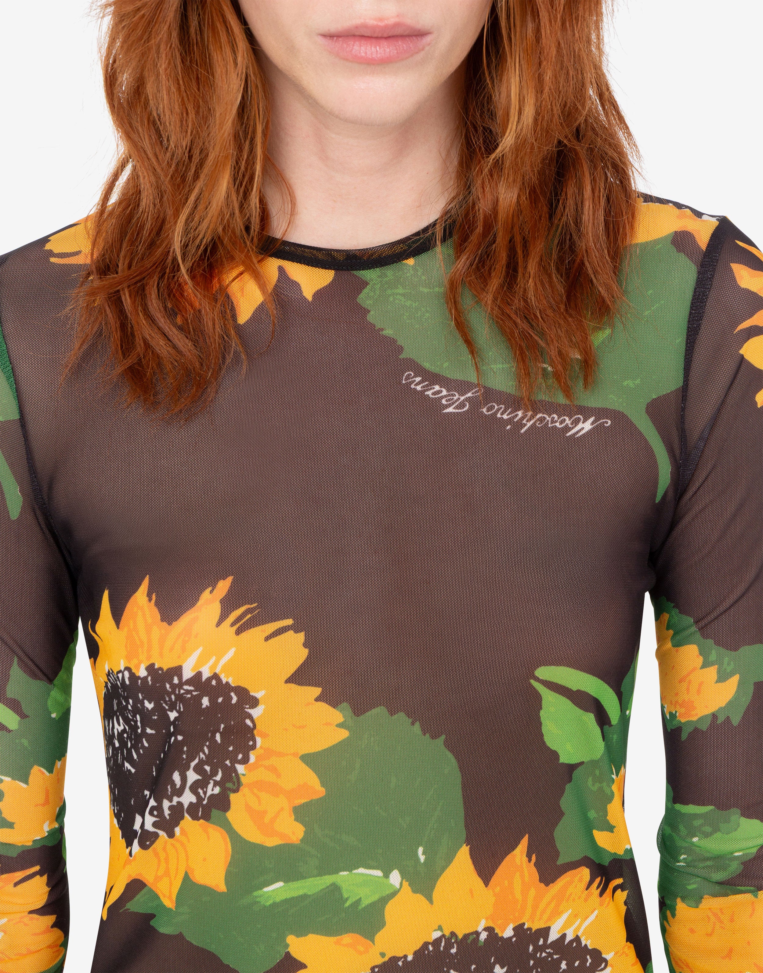 Printed mesh T-shirt Moschino Jeans | Moschino