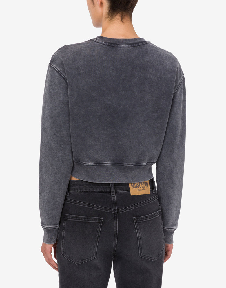 印花棉质卫衣 深灰色 Moschino Jeans 2