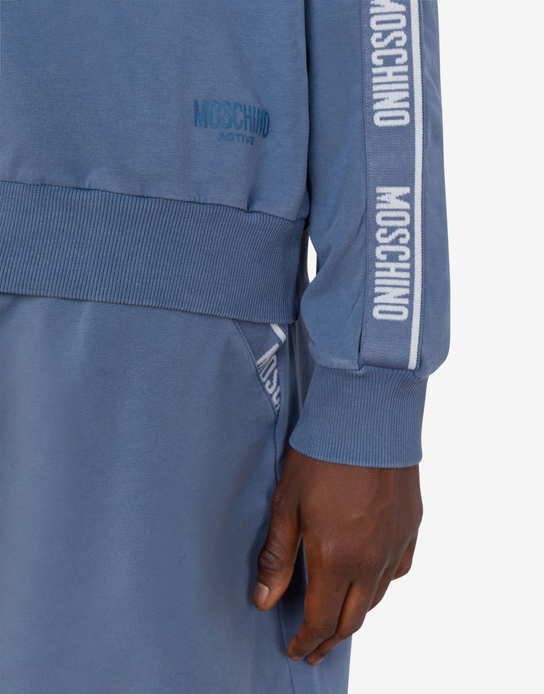 后染棉质卫衣  淡蓝色 Moschino 3