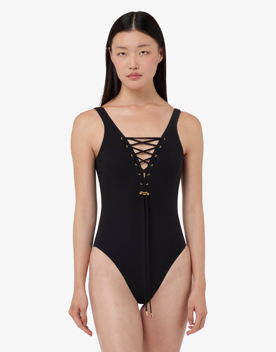 Lycra one-piece swimsuit Black Moschino 0