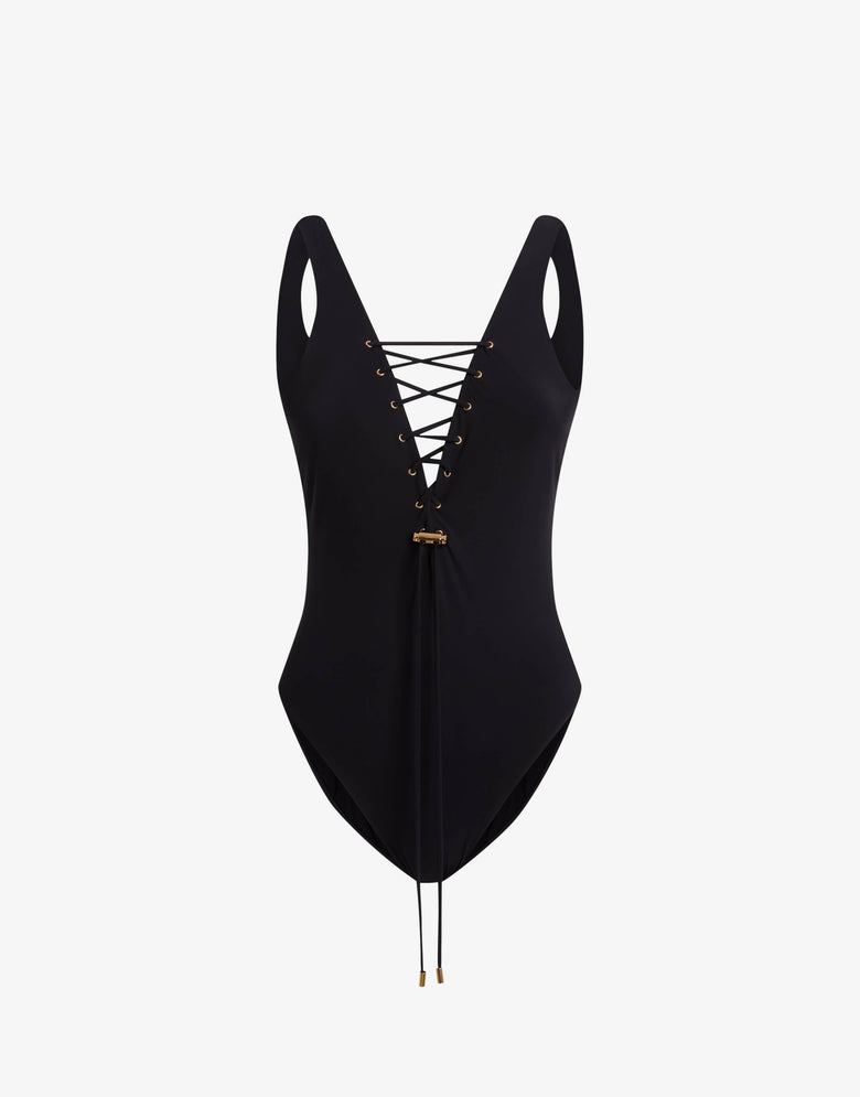 Lycra one-piece swimsuit Black Moschino 3