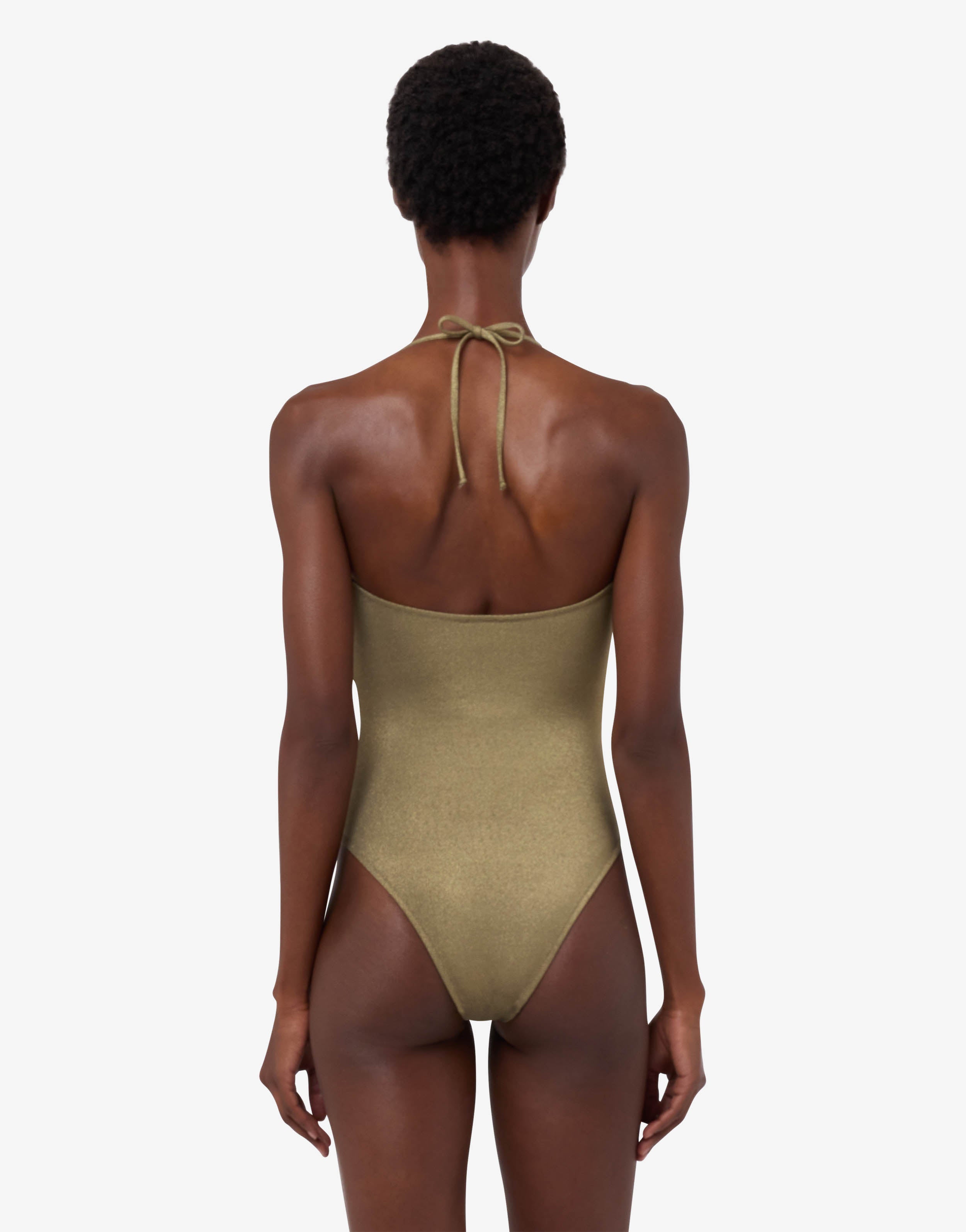 Smiley® lurex jersey one-piece swimsuit | Moschino