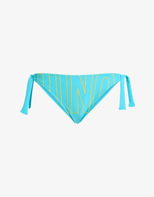 Lycra swim briefs with ties Turquoise Moschino 0