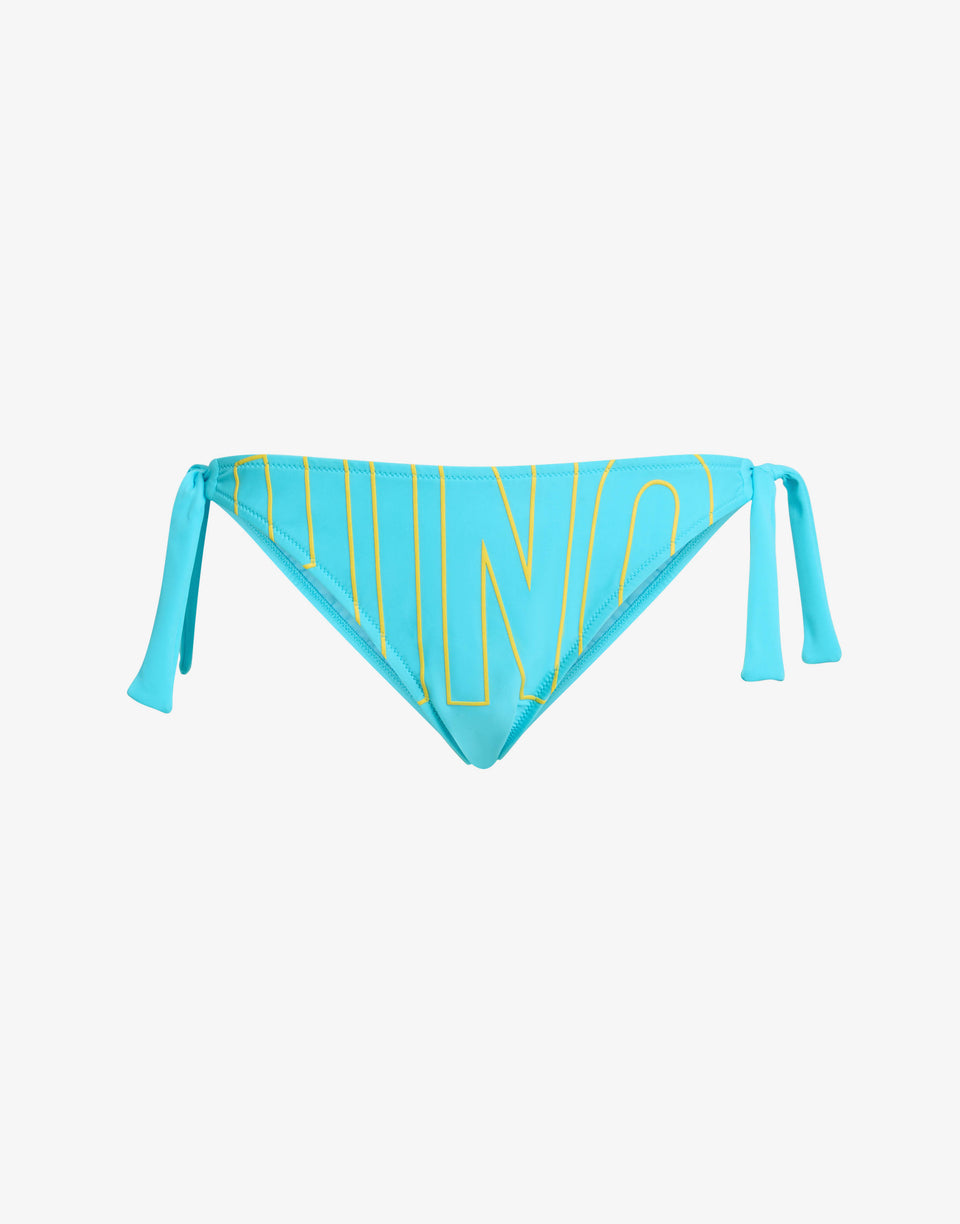 Lycra swim briefs with ties Turquoise Moschino 0