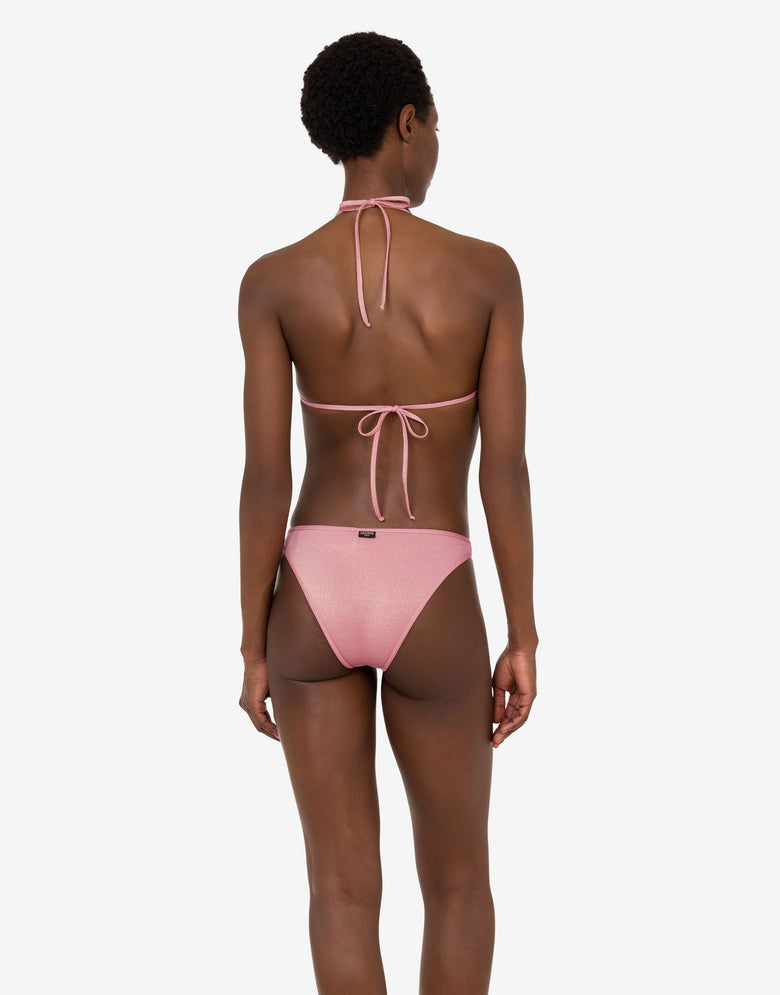 Smiley® lurex jersey swim briefs Rosa cipria Moschino 2