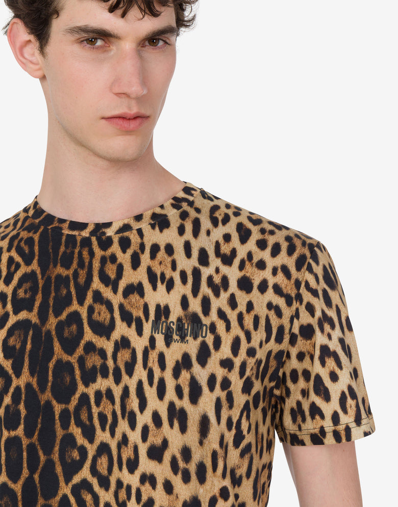 Cotton jersey T-shirt Brown Moschino 3