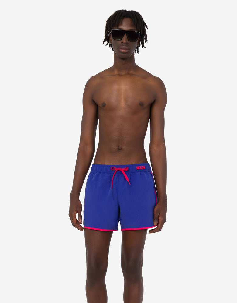 Bóxer de nylon para la playa Azul Moschino 1