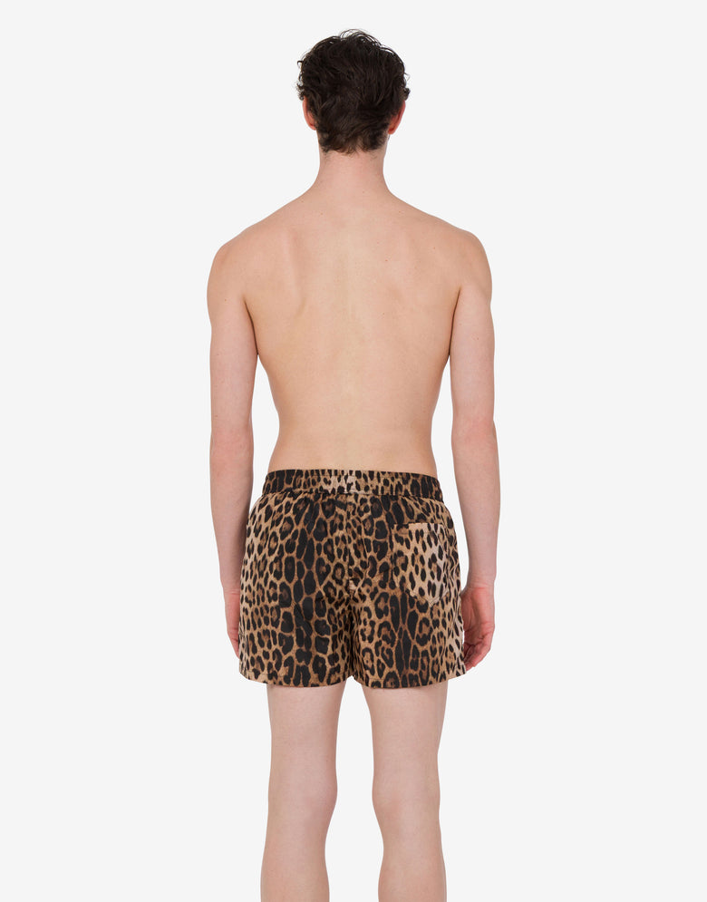 Nylon swim trunks Brown Moschino 2